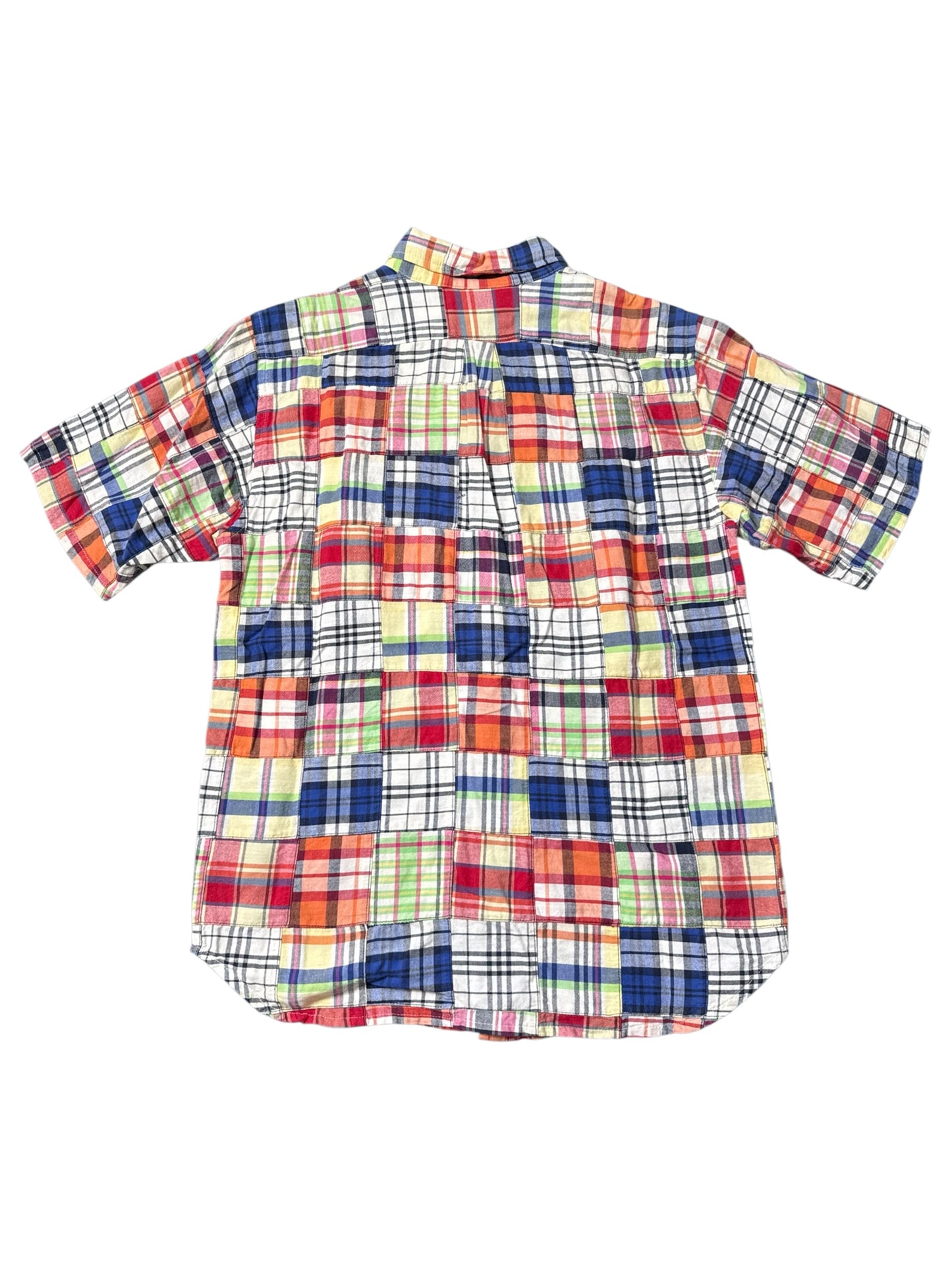 SHIPS Patchwork Plaid Button Up Shirt