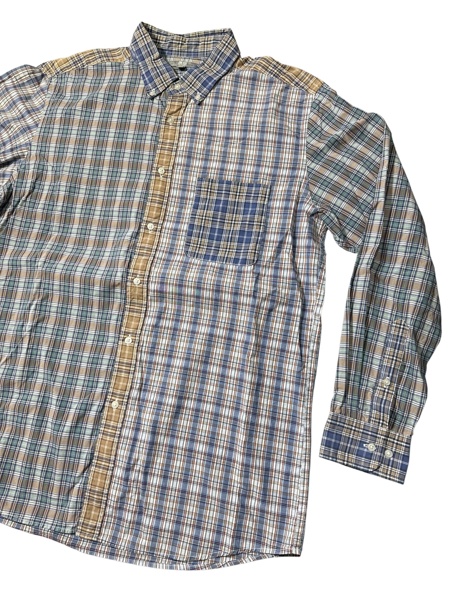 Uniqlo Multicolor Check Plaid Button Up Shirt