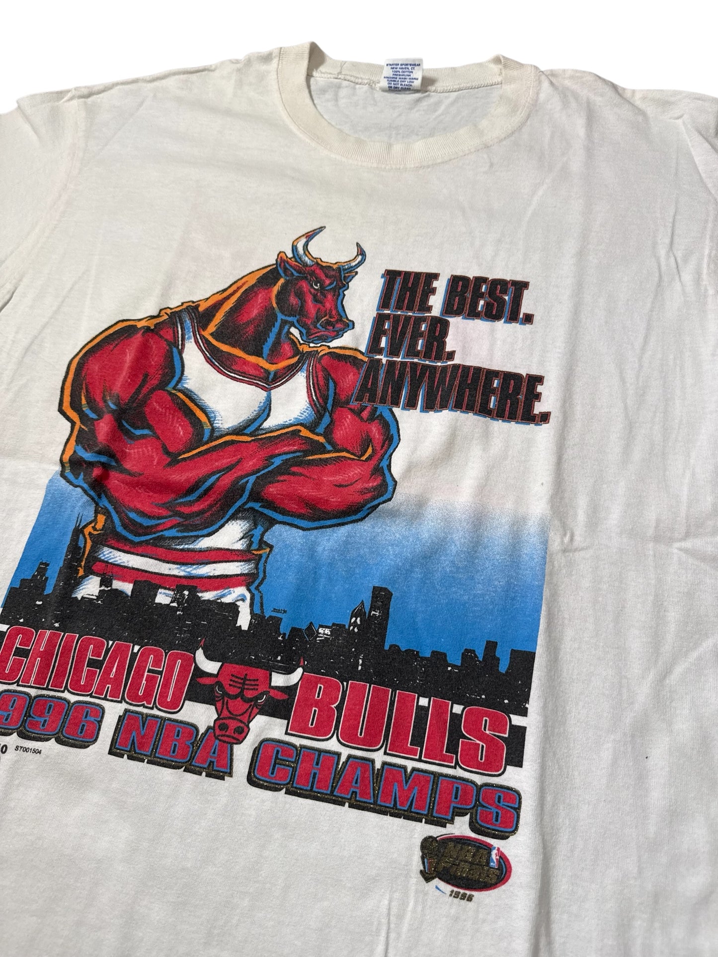 Vintage 1996 Chicago Bulls NBA Champs Starter Tshirt