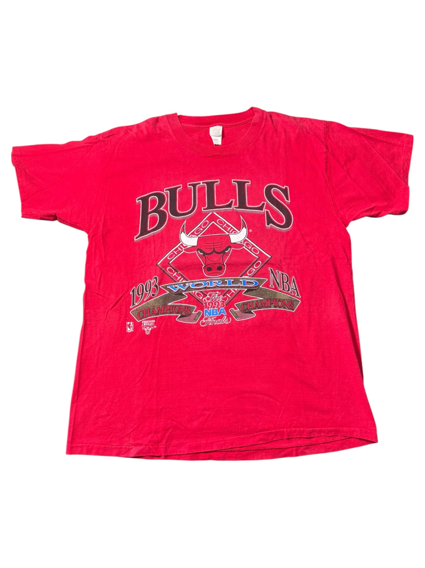 Vintage 1993 Chicago Bulls NBA Finals World Champions Tshirt
