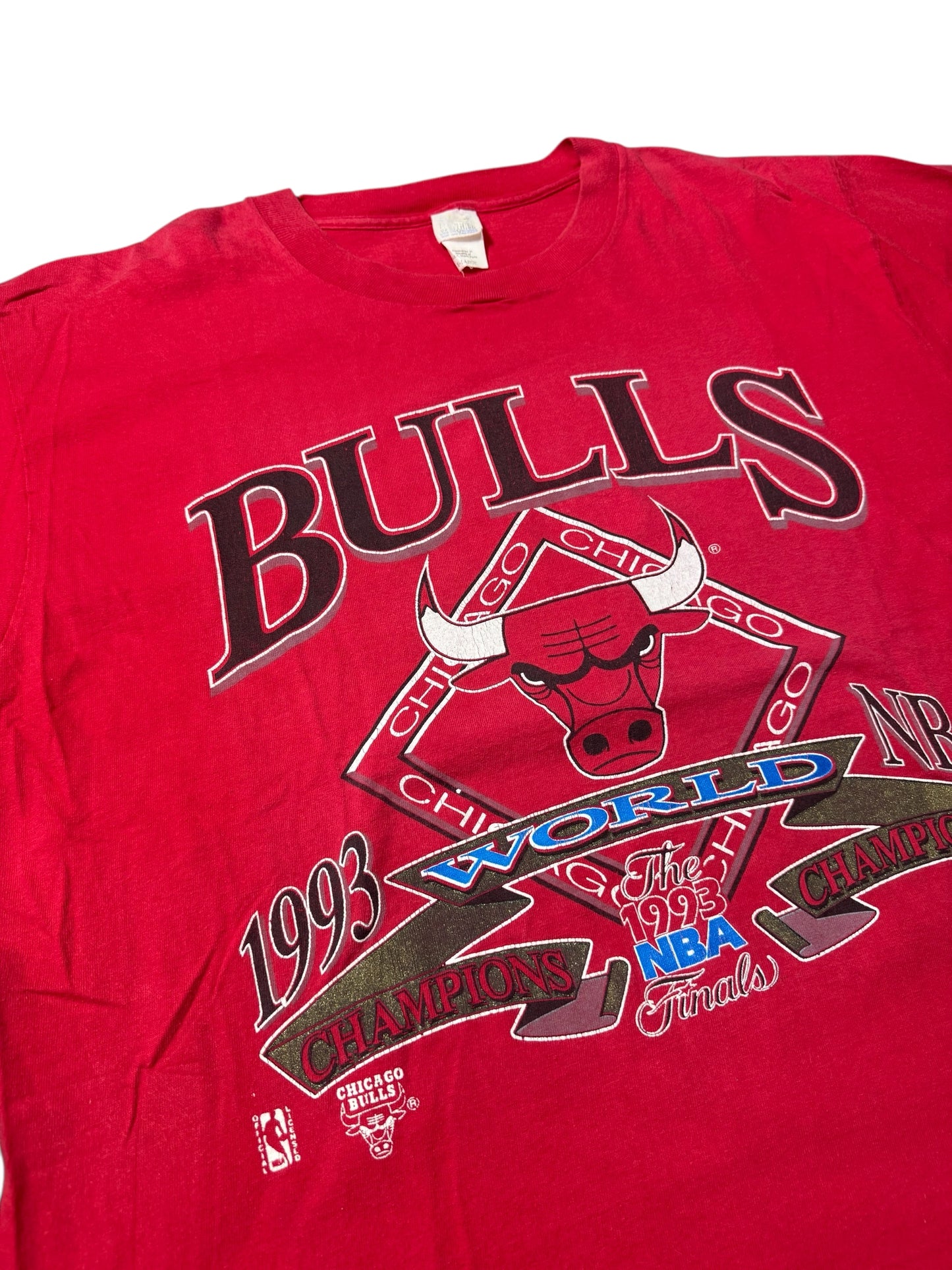 Vintage 1993 Chicago Bulls NBA Finals World Champions Tshirt