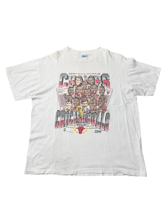 Vintage 1991 Chicago Bulls World Champions Tshirt Salem Sportswear USA