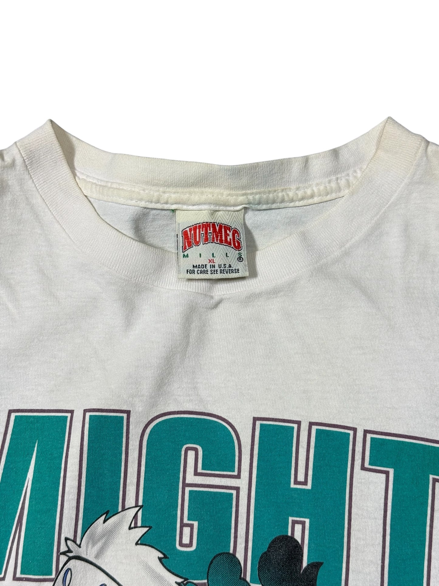 Vintage Mighty Ducks Nutmeg NHL Disney Tshirt Made in USA