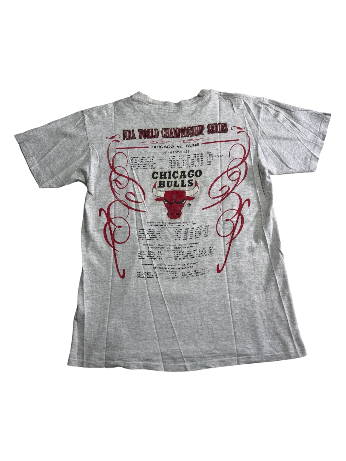 Vintage NBA All Teams Tshirt Chicago Bulls Lakers Suns Spurs Sonics Jazz 1990s USA