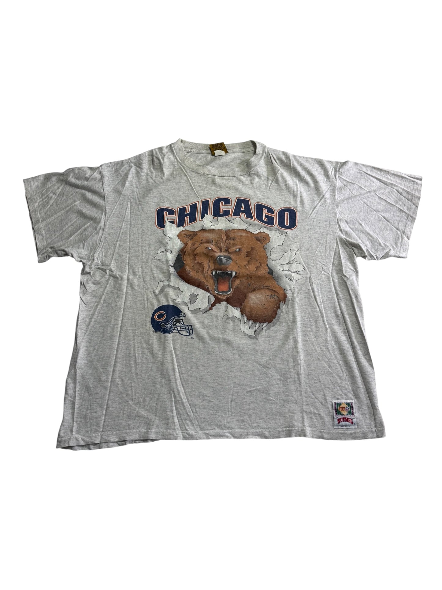 Vintage Chicago Bears Tshirt Nutmeg 1993 NFL Made in USA