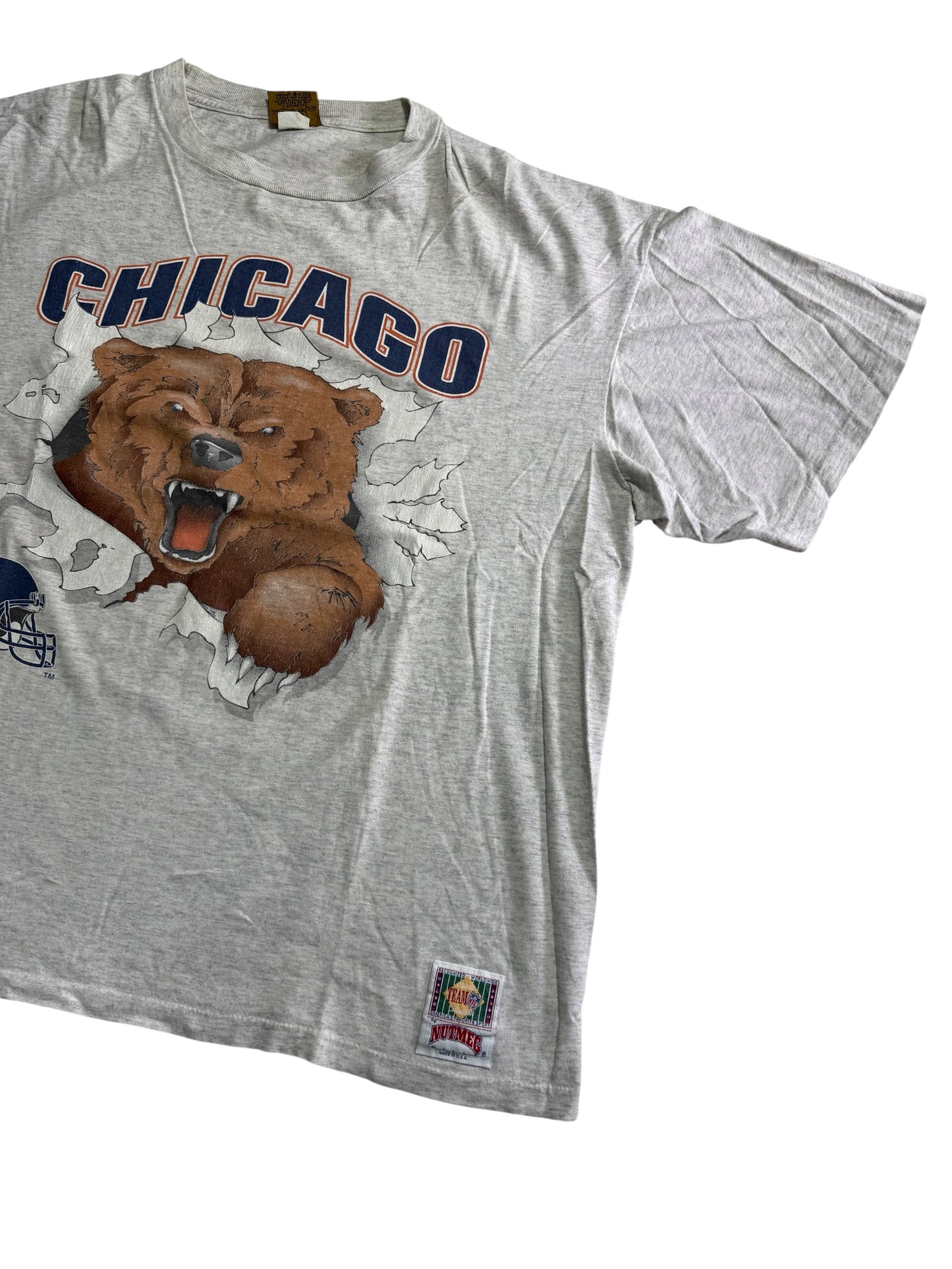 Vintage Chicago Bears Tshirt Nutmeg 1993 NFL Made in USA