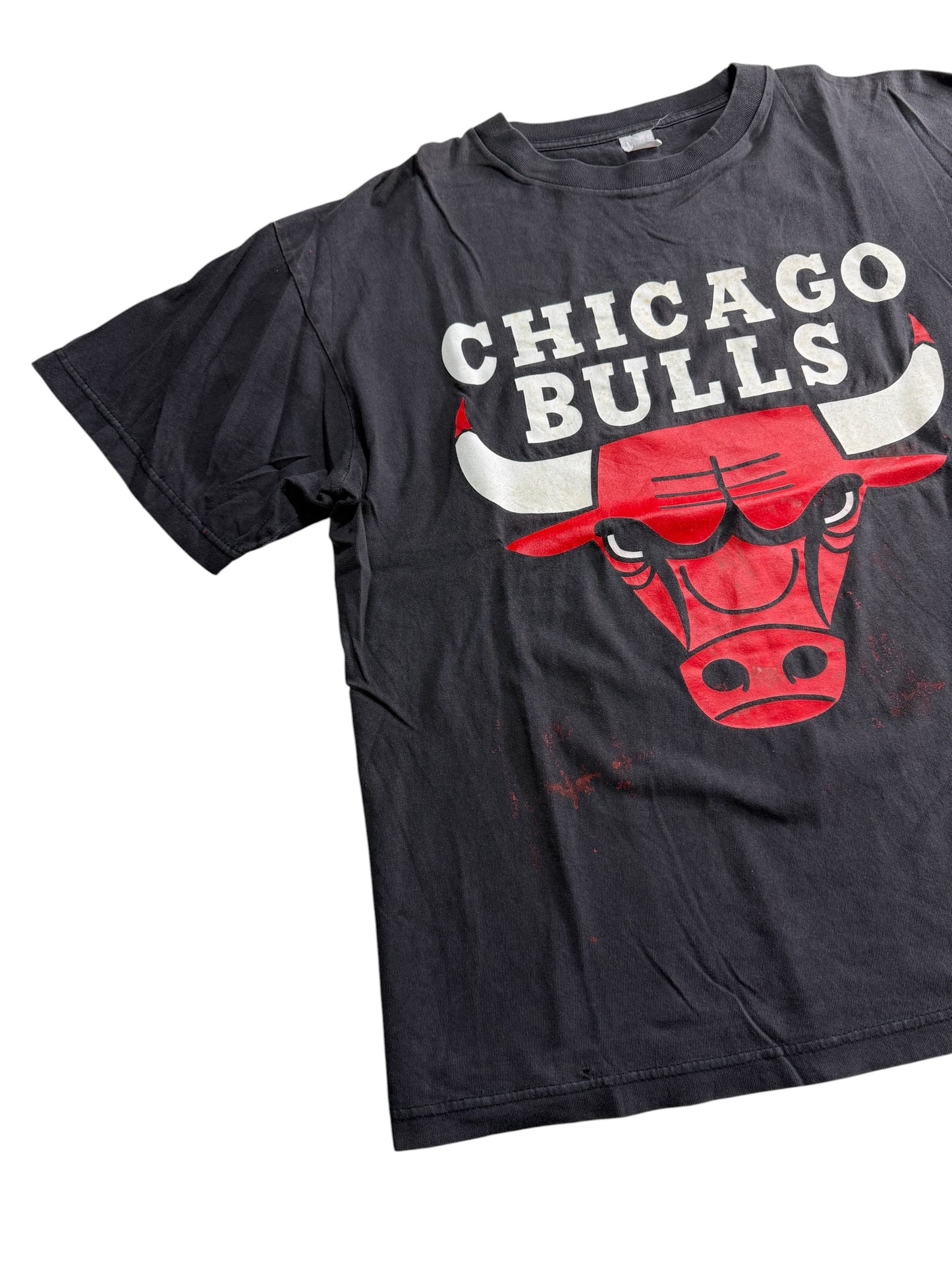 Vintage Chicago Bulls Big Logo Tshirt NBA Classic Bull Head