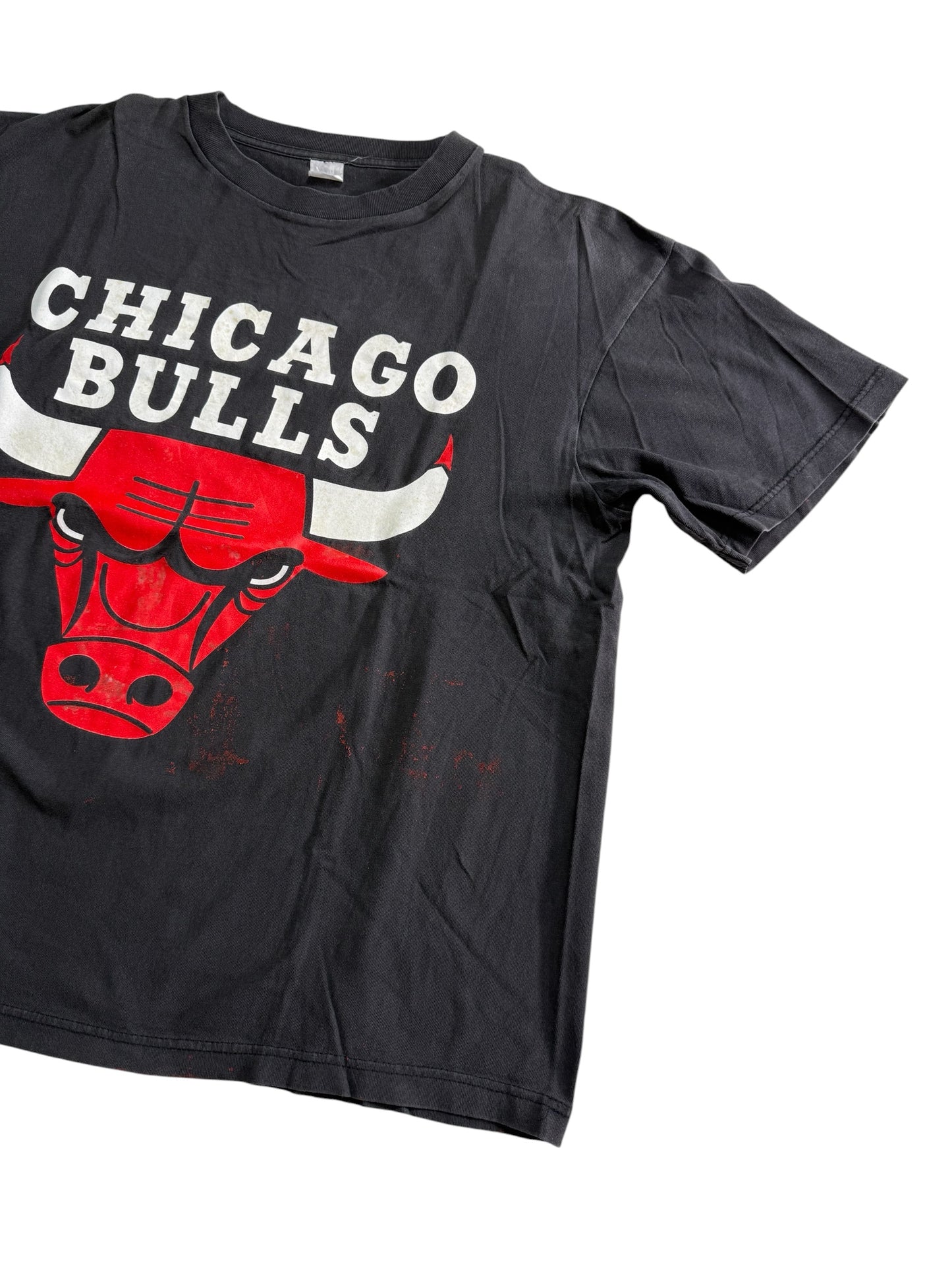 Vintage Chicago Bulls Big Logo Tshirt NBA Classic Bull Head
