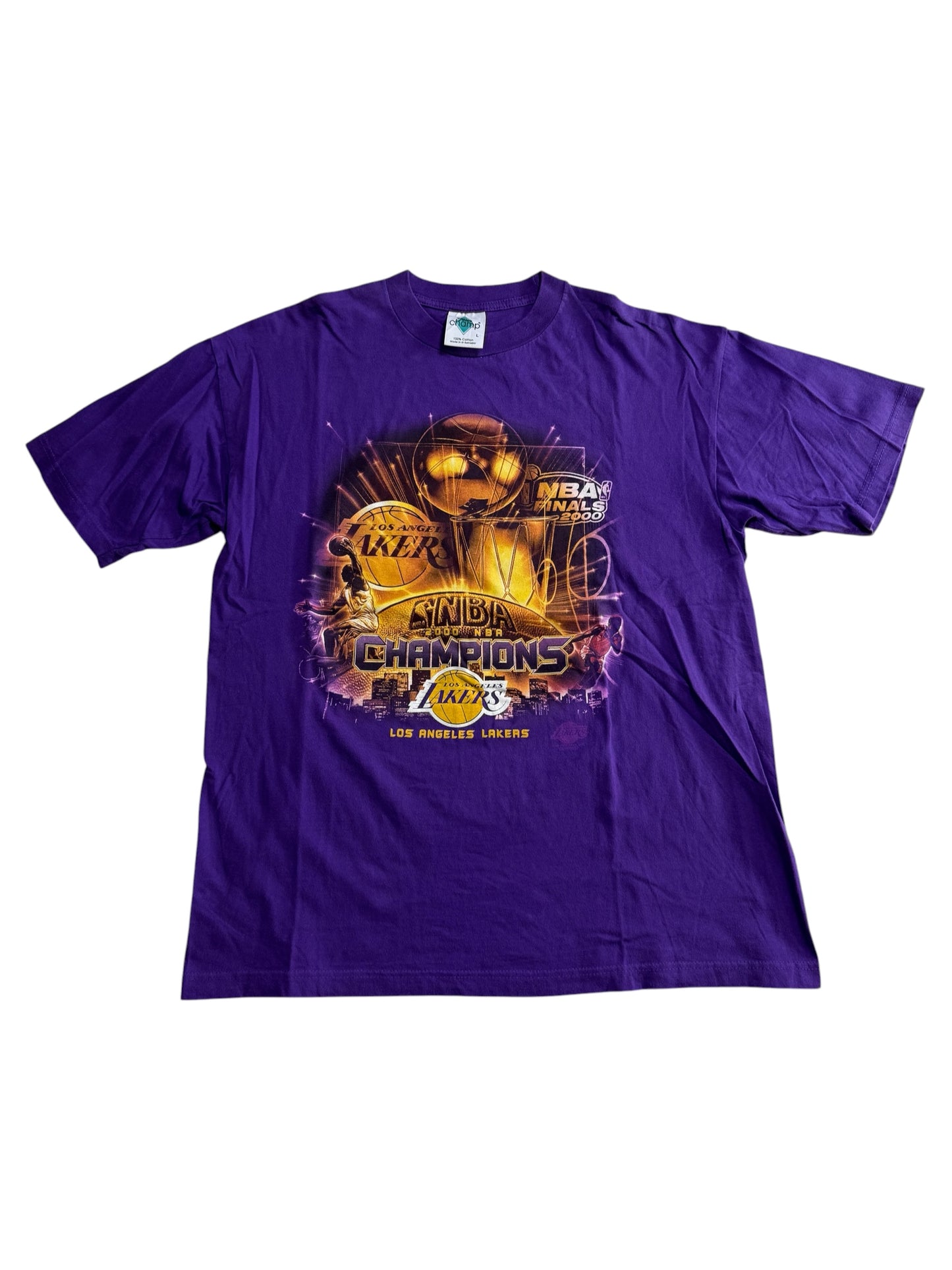 Vintage Los Angeles Lakers 2000 Final NBA Champions Tshirt
