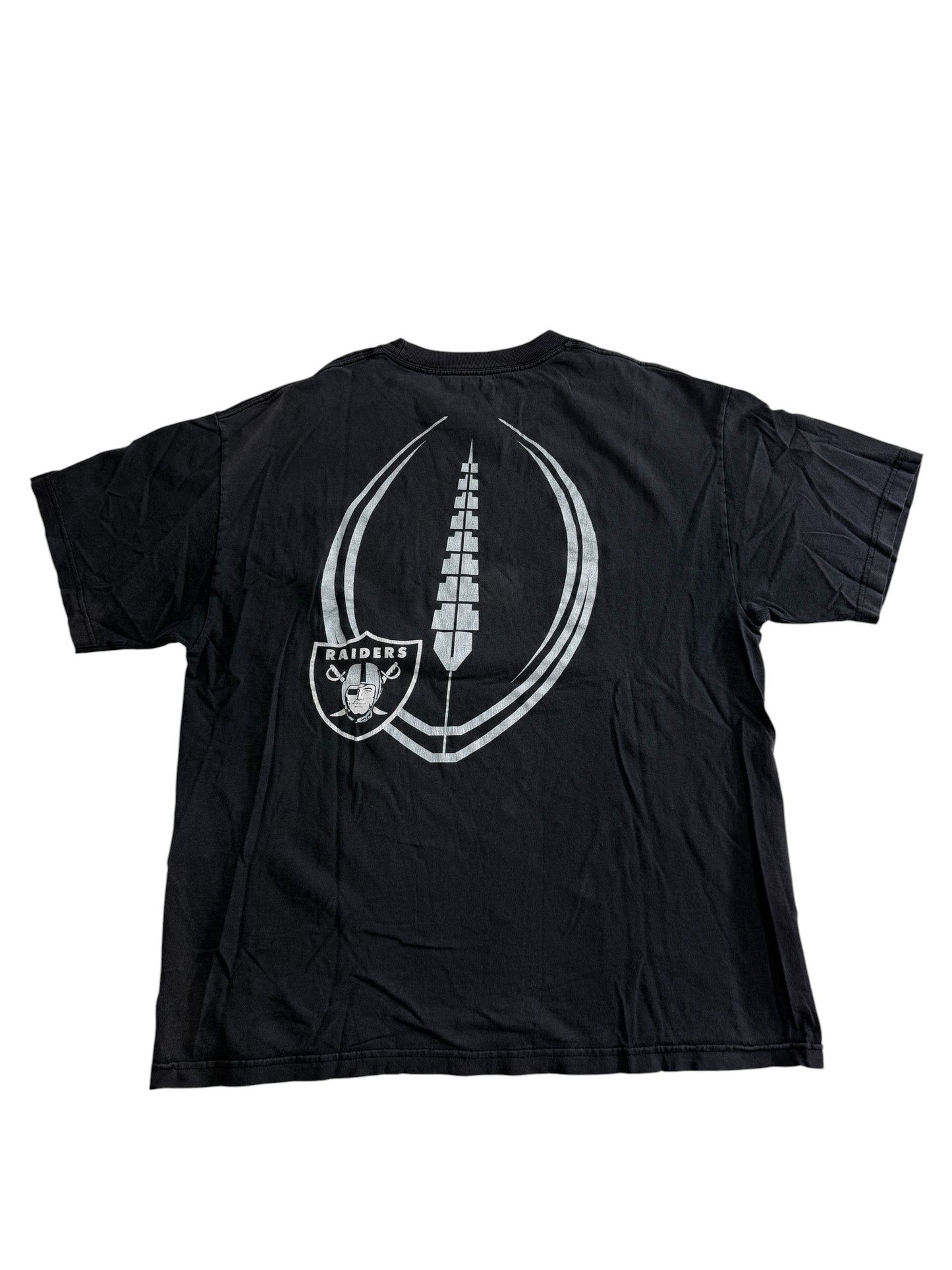 Oakland Raiders Football Club Double Sided Graphic Tshirt