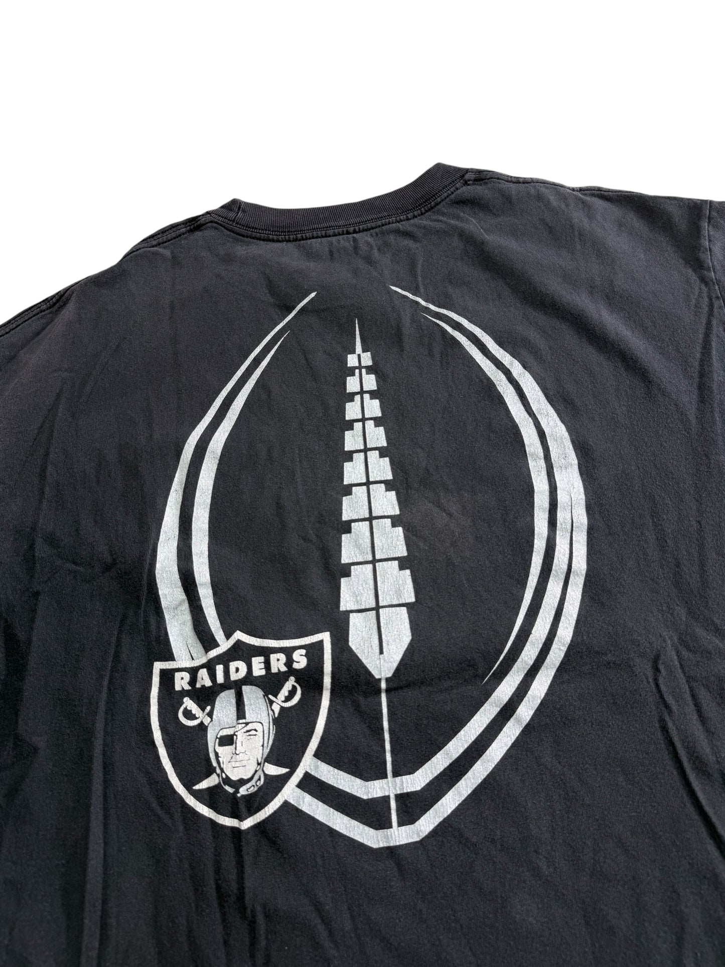 Oakland Raiders Football Club Double Sided Graphic Tshirt