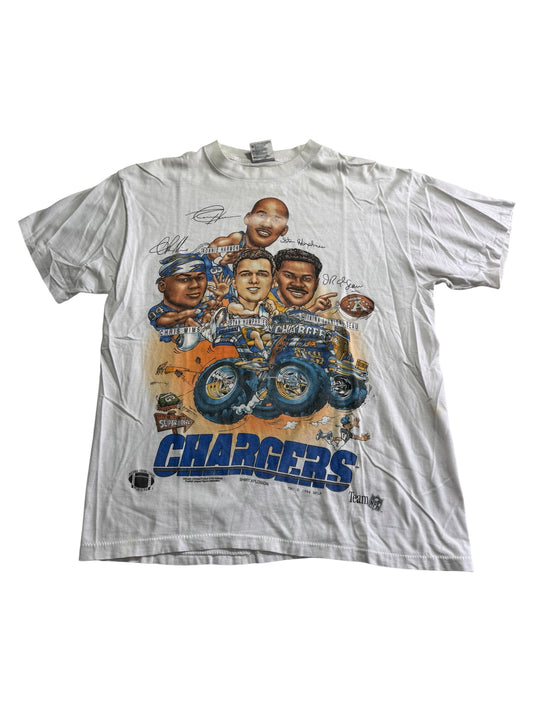 Vintage 1994 San Diego Chargers Shirt Xplosion NFL Team Players Graphic Tshirt