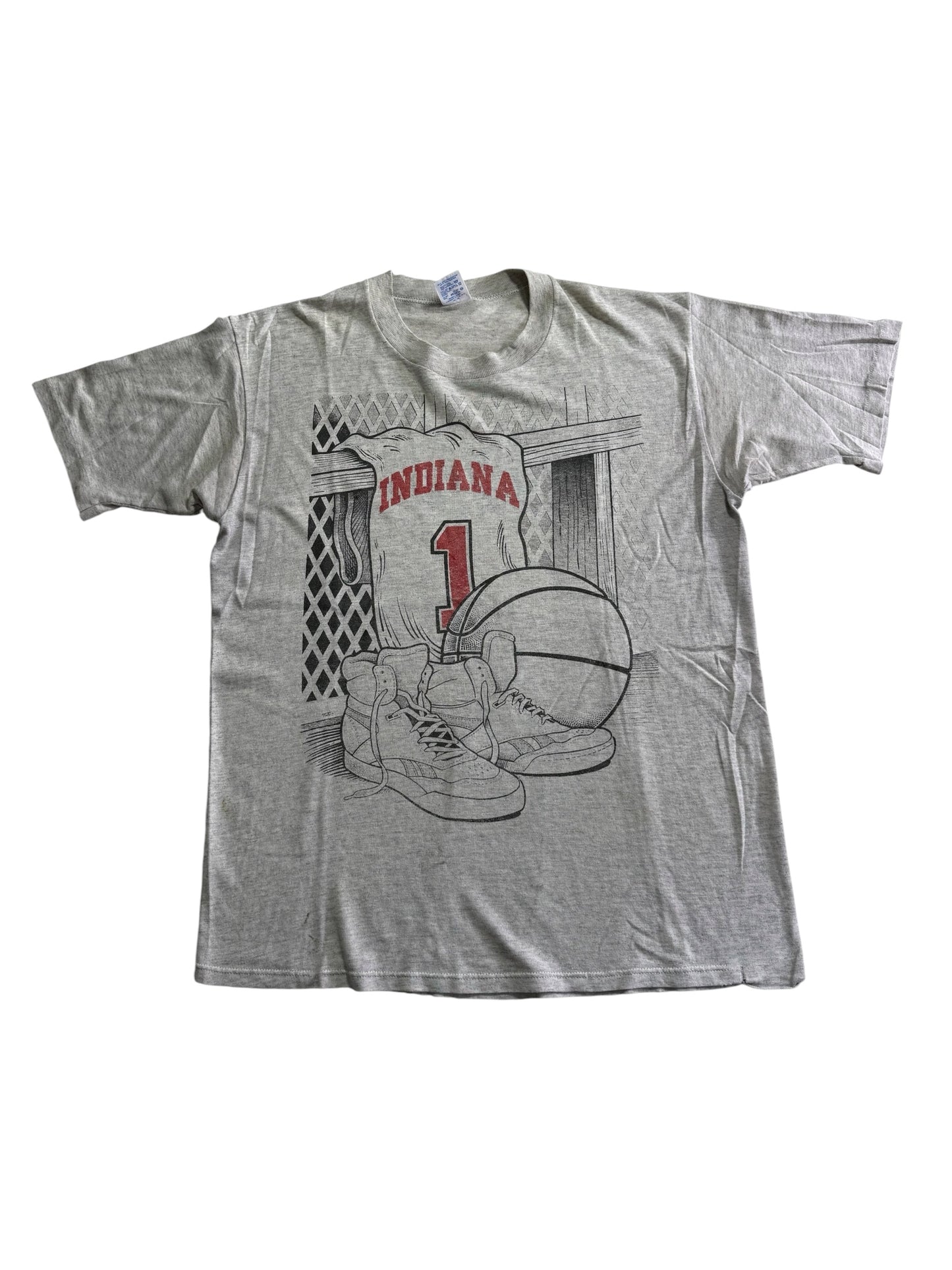 Vintage Indiana Basketball Graphic Tshirt Made In Usa