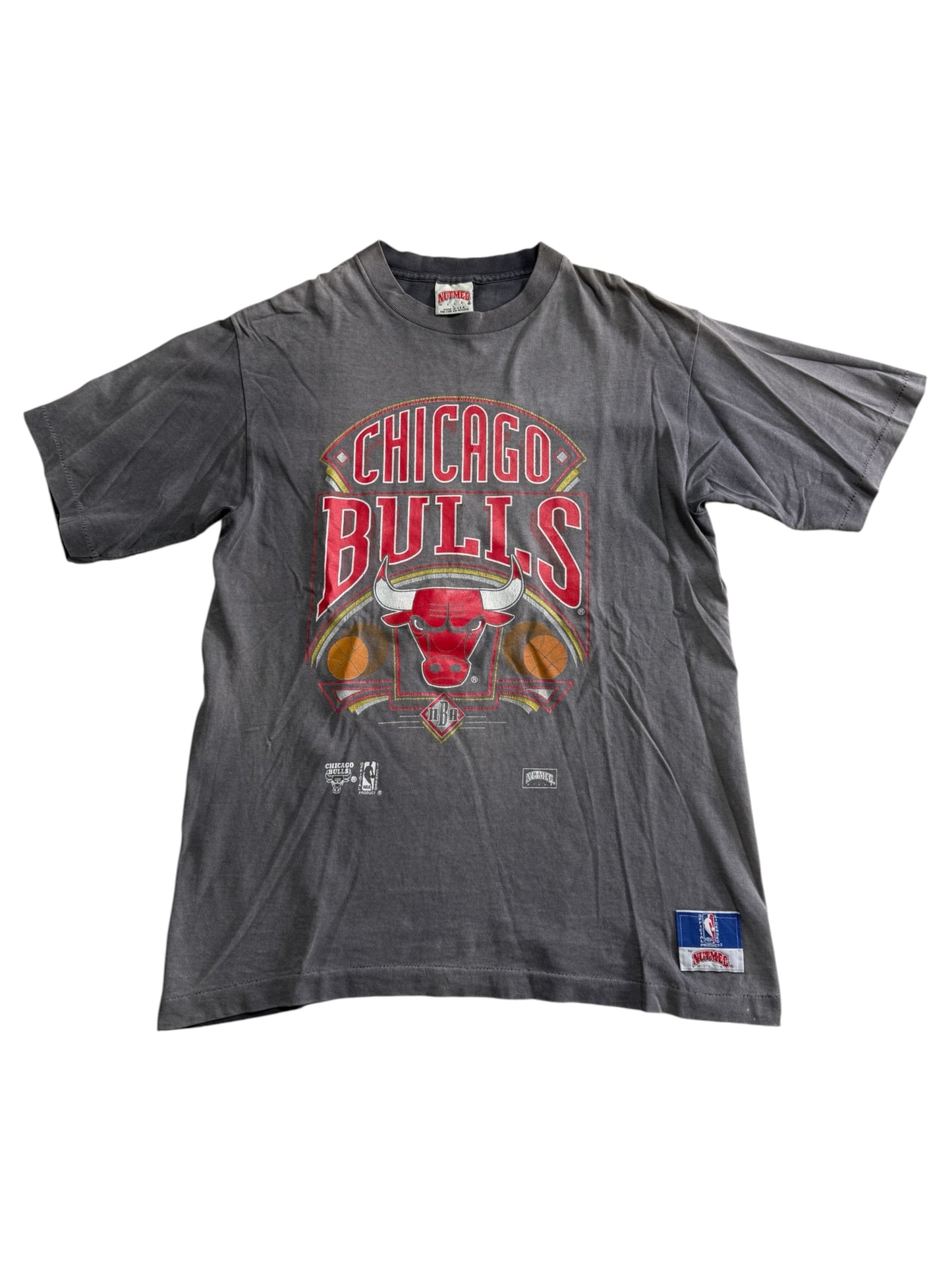 Vintage Chicago Bulls Nutmeg NBA Graphic Tshirt Made In USA