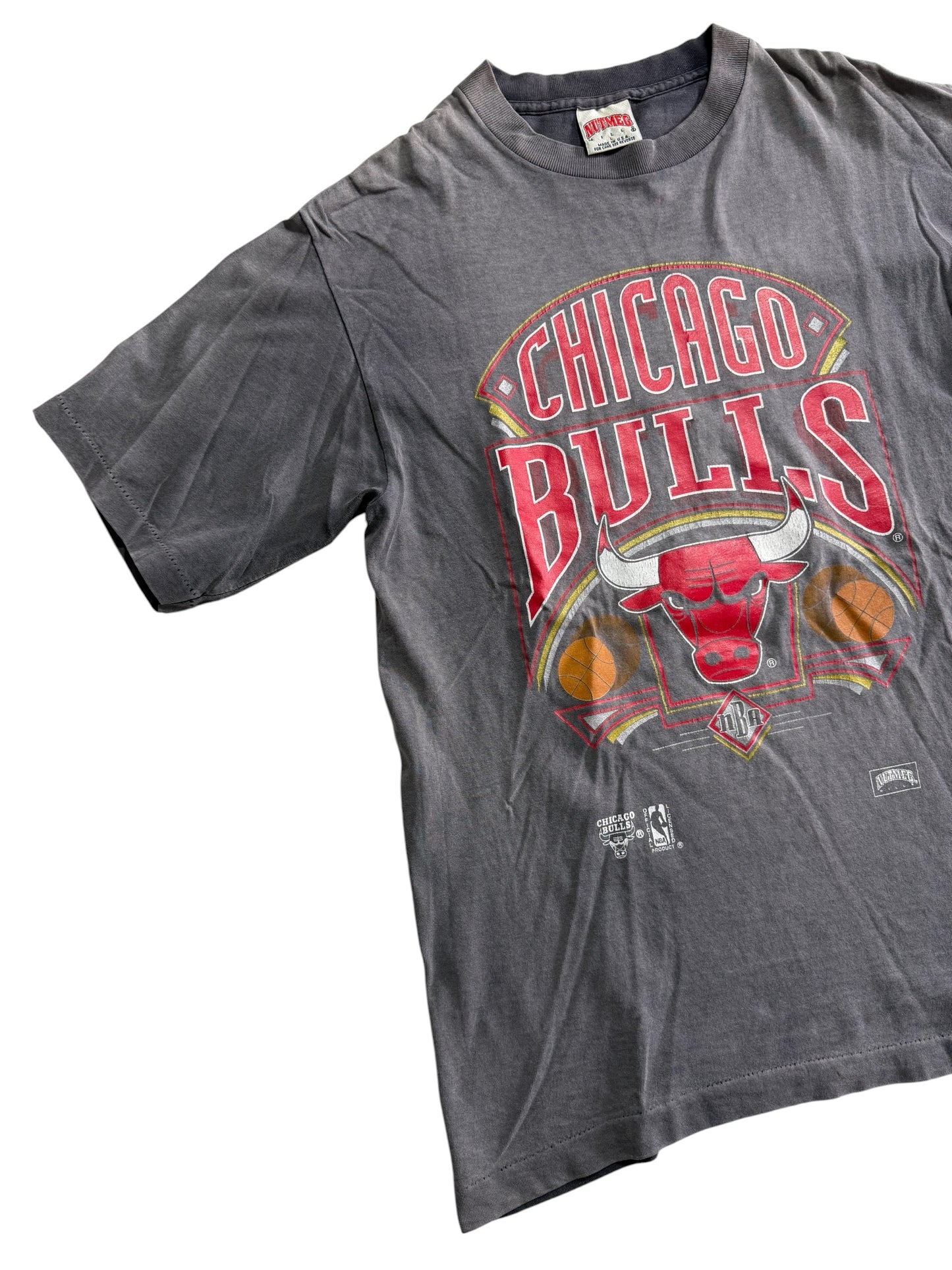 Vintage Chicago Bulls Nutmeg NBA Graphic Tshirt Made In USA