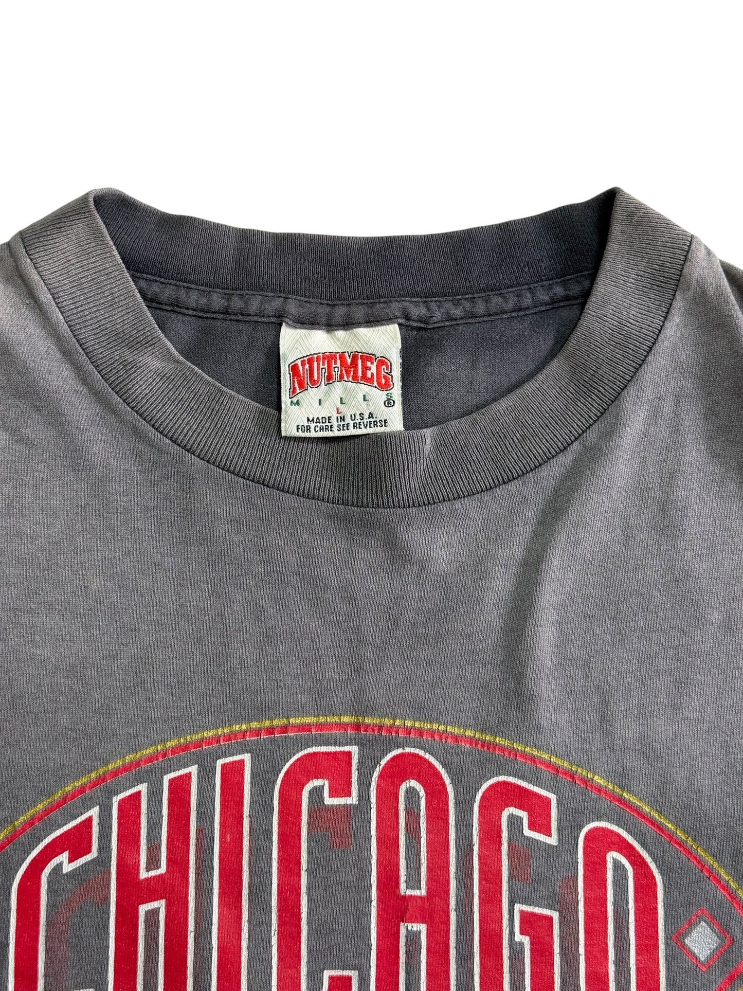 Vintage Chicago Bulls Nutmeg NBA Graphic Tshirt Made In USA