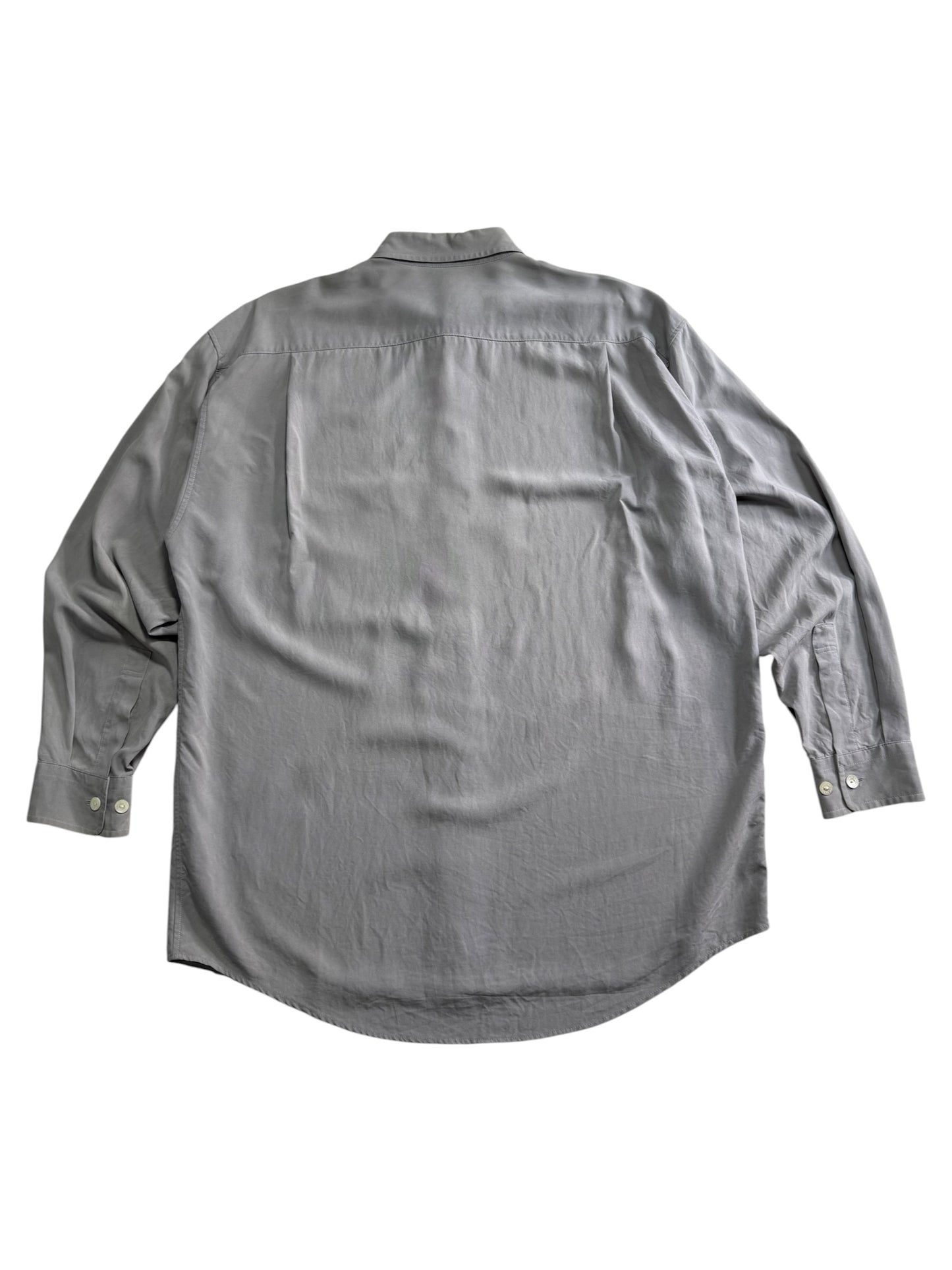 Vintage 80s/90s Valentino Garavani Sport Silk Shirt Embroidered Logo Made in Japan