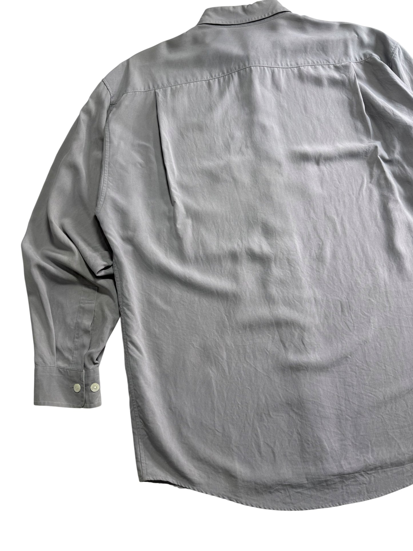 Vintage 80s/90s Valentino Garavani Sport Silk Shirt Embroidered Logo Made in Japan
