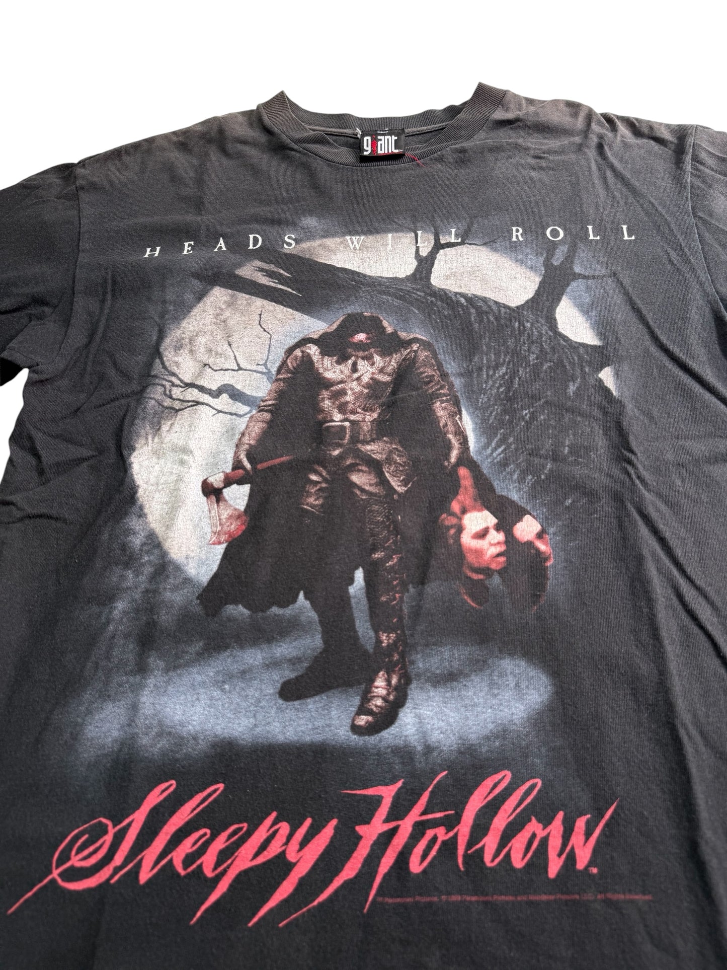 Vintage Sleepy Hollow Movie Tshirt Headless Horseman Graphic