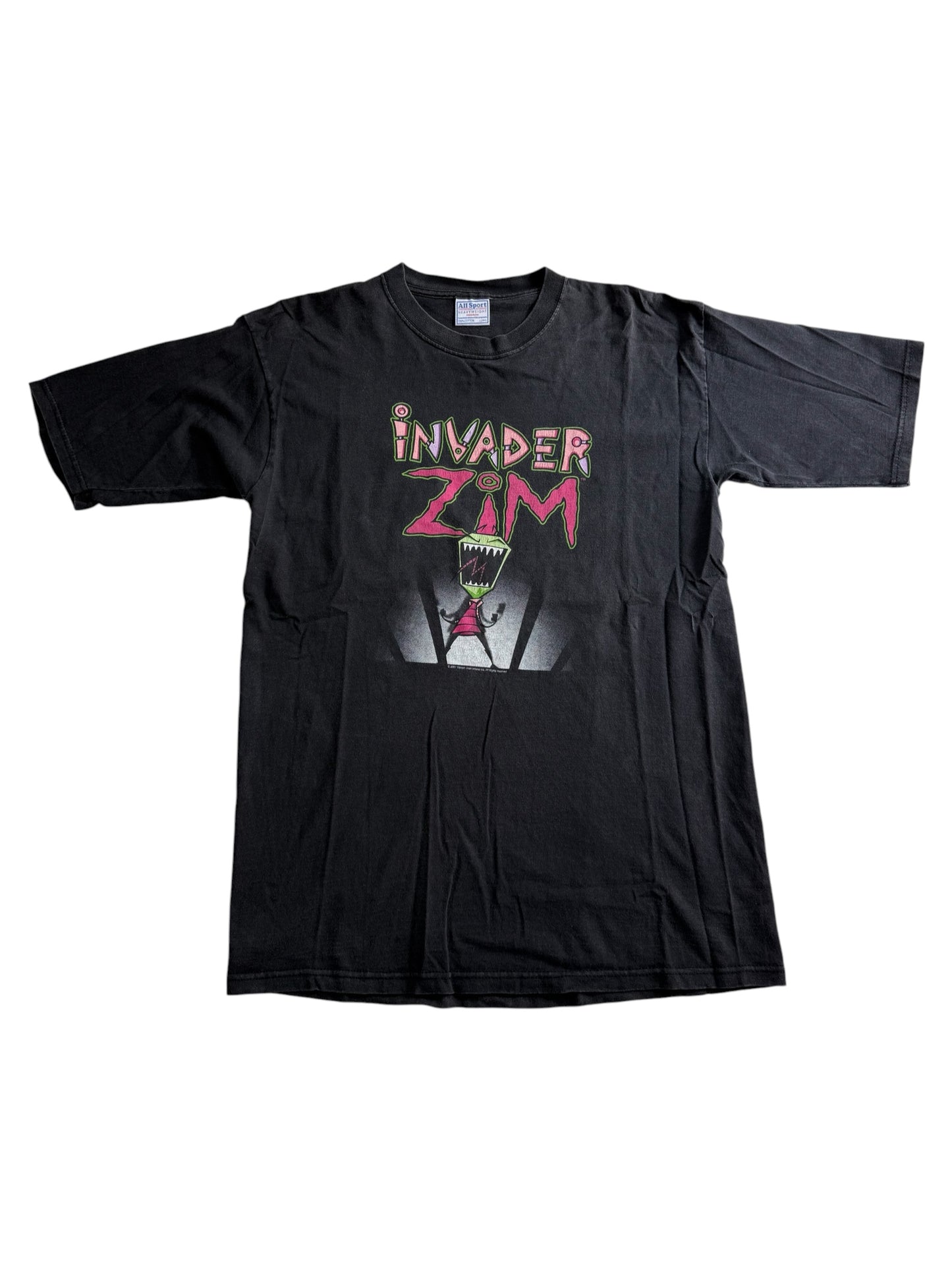 Vintage Invader Zim 2001 Nickelodeon Cartoon Graphic Tshirt