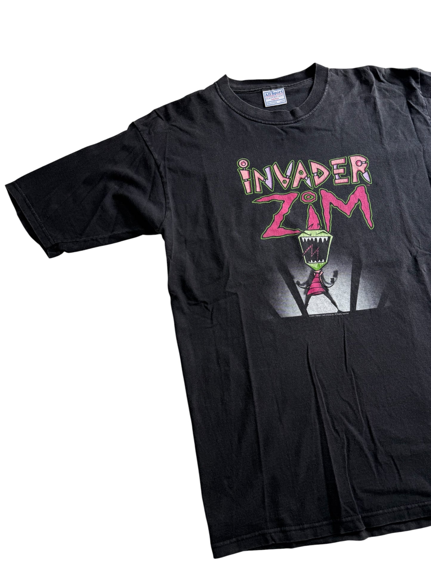 Vintage Invader Zim 2001 Nickelodeon Cartoon Graphic Tshirt