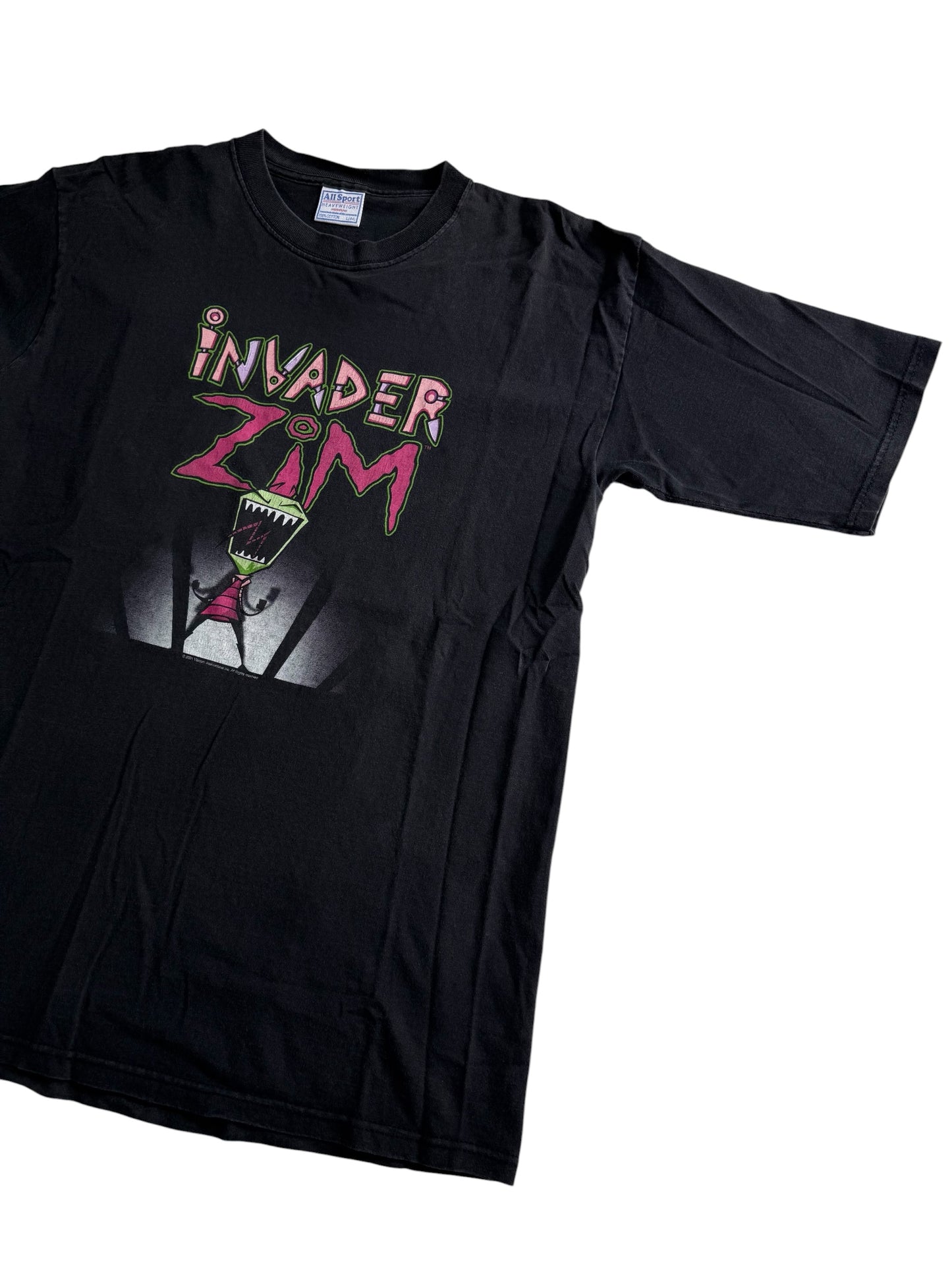 Vintage Invader Zim 2001 Nickelodeon Cartoon Graphic Tshirt