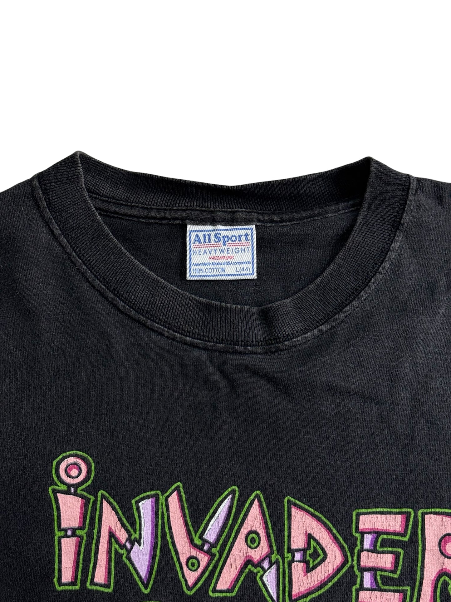 Vintage Invader Zim 2001 Nickelodeon Cartoon Graphic Tshirt
