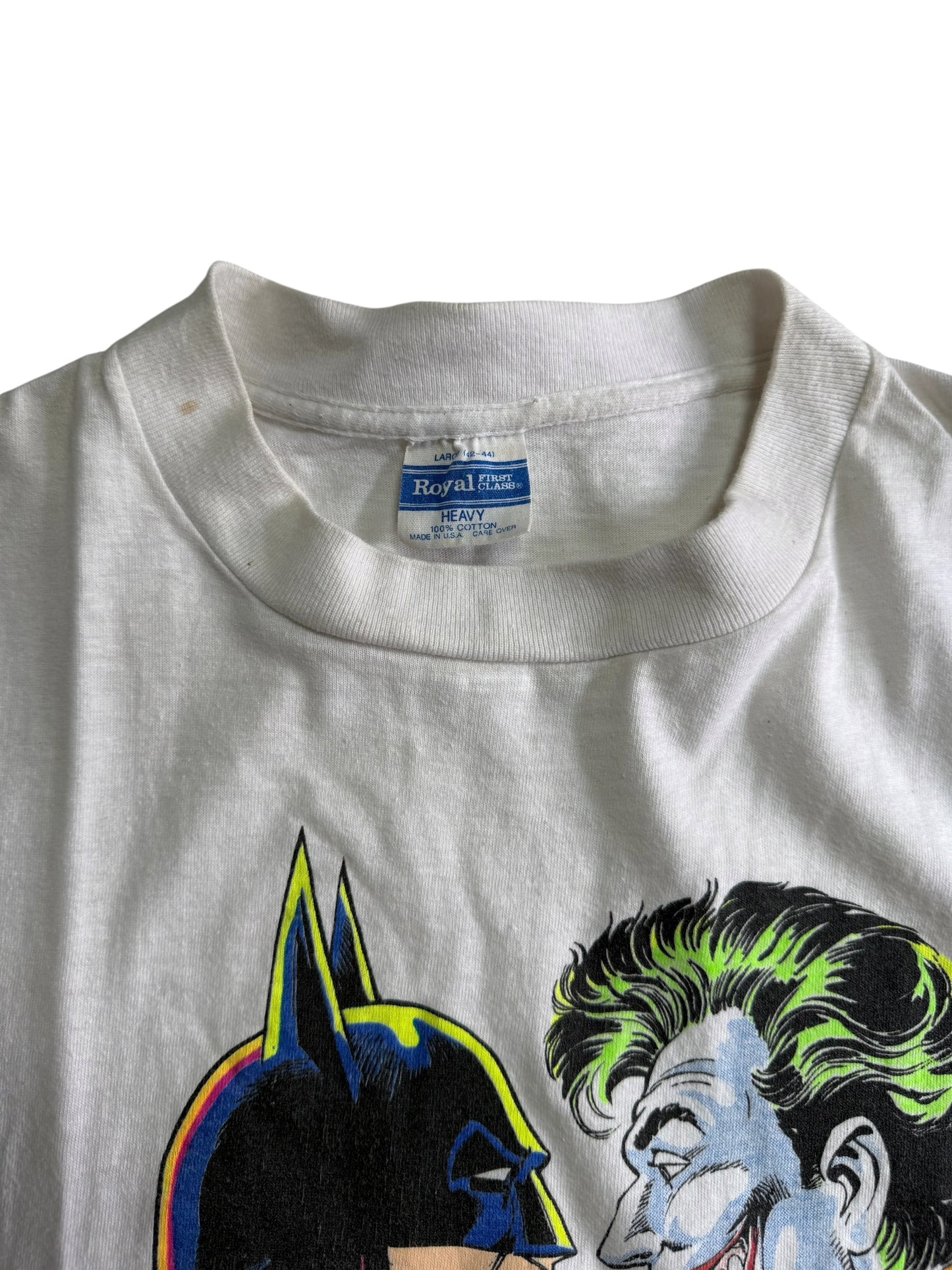 Vintage Batman vs Joker Arch Enemies DC Comics 1989 Graphic Tshirt