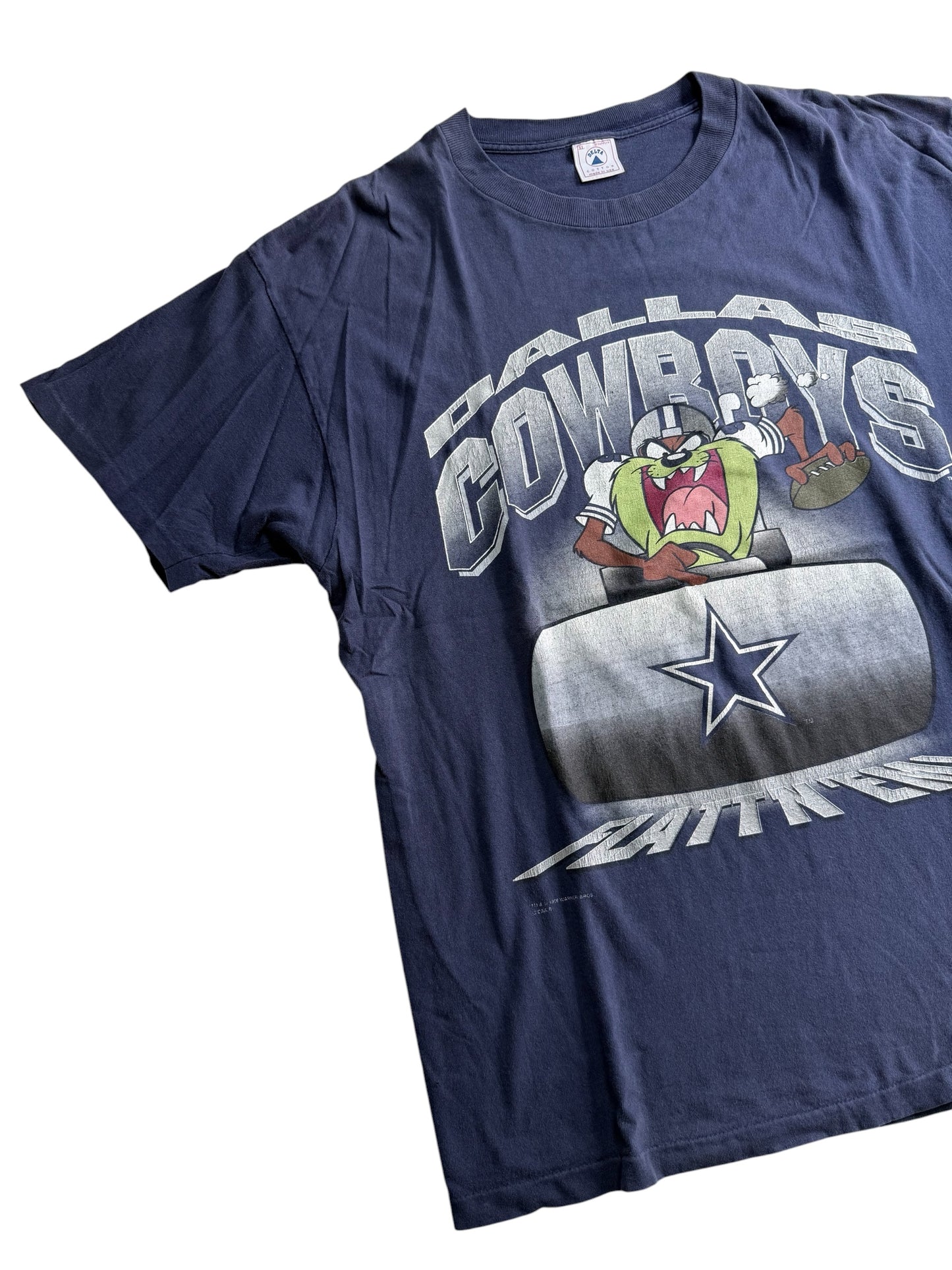 Vintage 1996 Dallas Cowboys Taz Looney Tunes Tshirt NFL USA