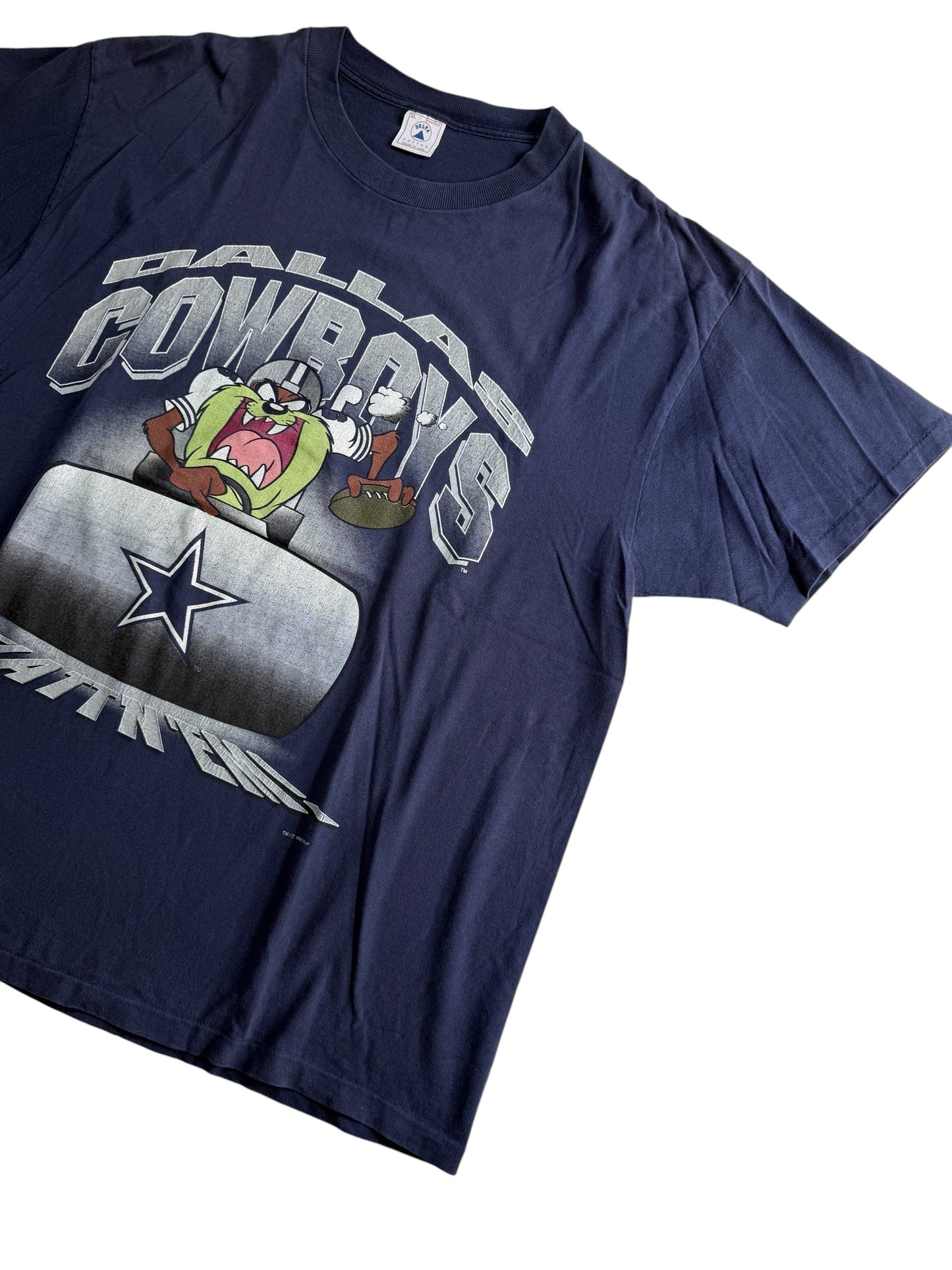 Vintage 1996 Dallas Cowboys Taz Looney Tunes Tshirt NFL USA