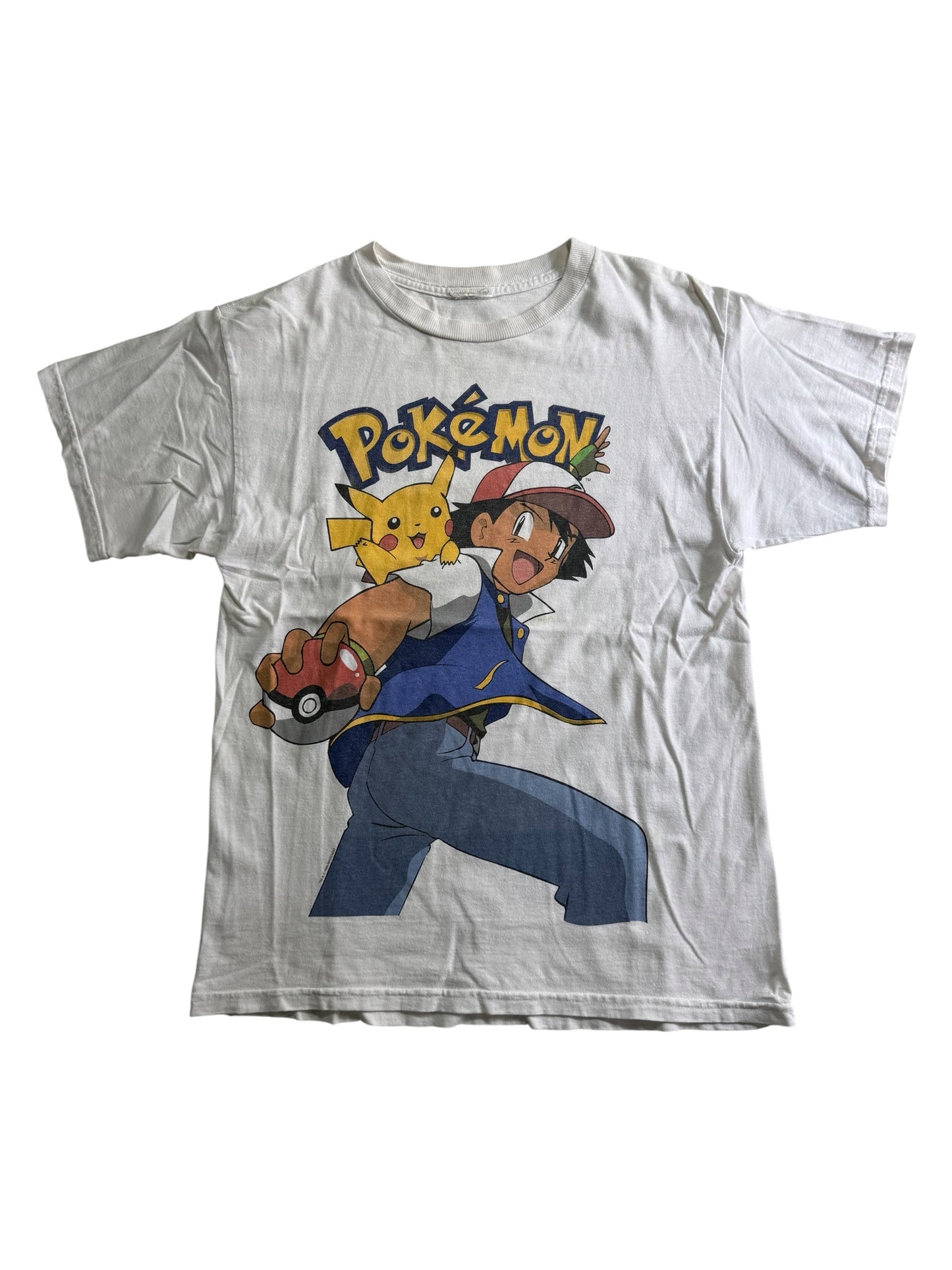 Vintage 1999 Nintendo Pokemon Ash & Pikachu Graphic Tshirt