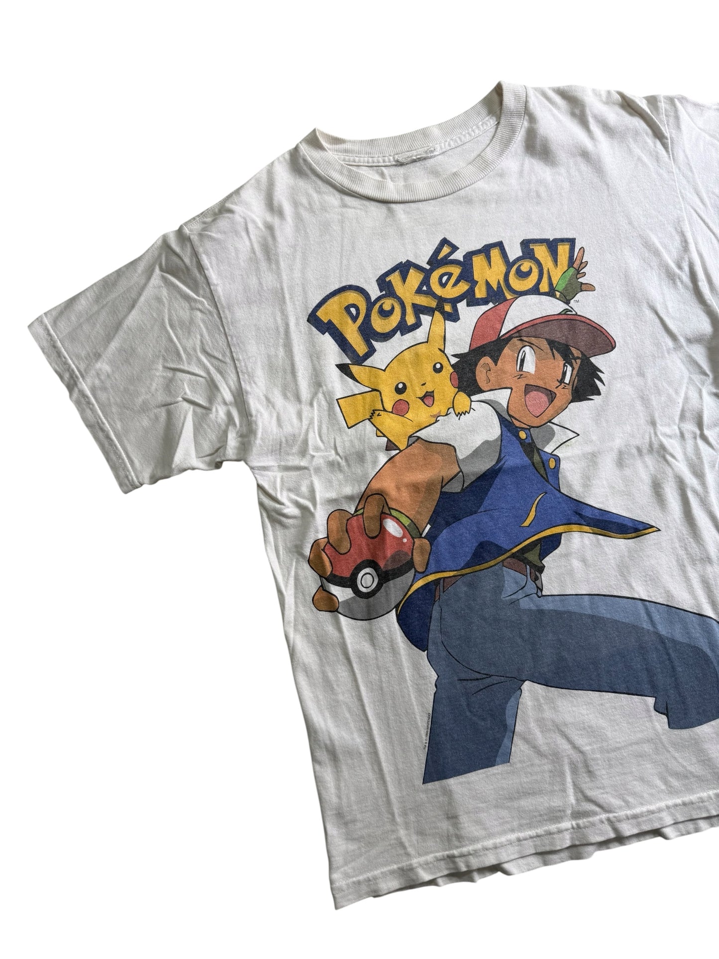 Vintage 1999 Nintendo Pokemon Ash & Pikachu Graphic Tshirt