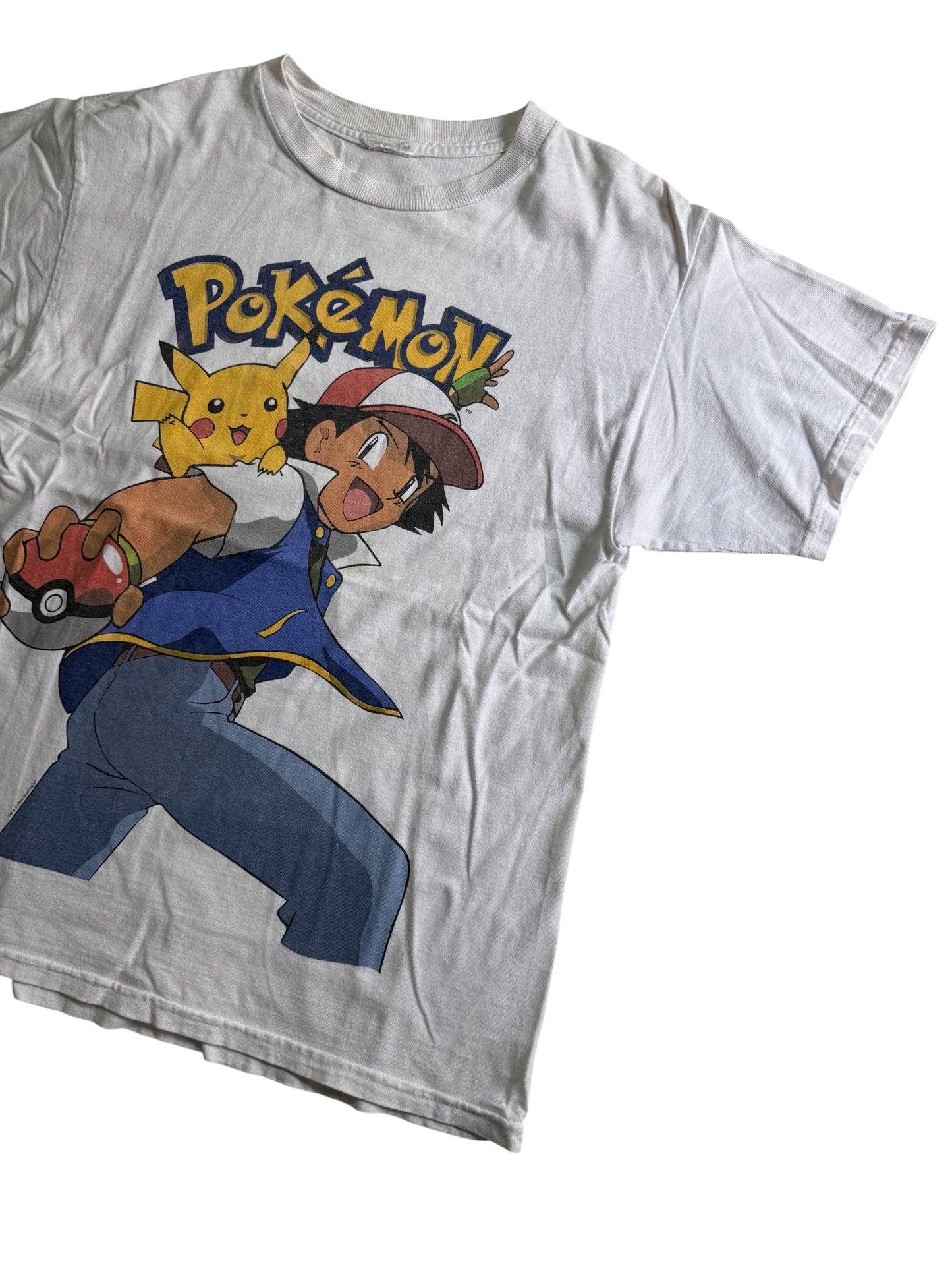 Vintage 1999 Nintendo Pokemon Ash & Pikachu Graphic Tshirt