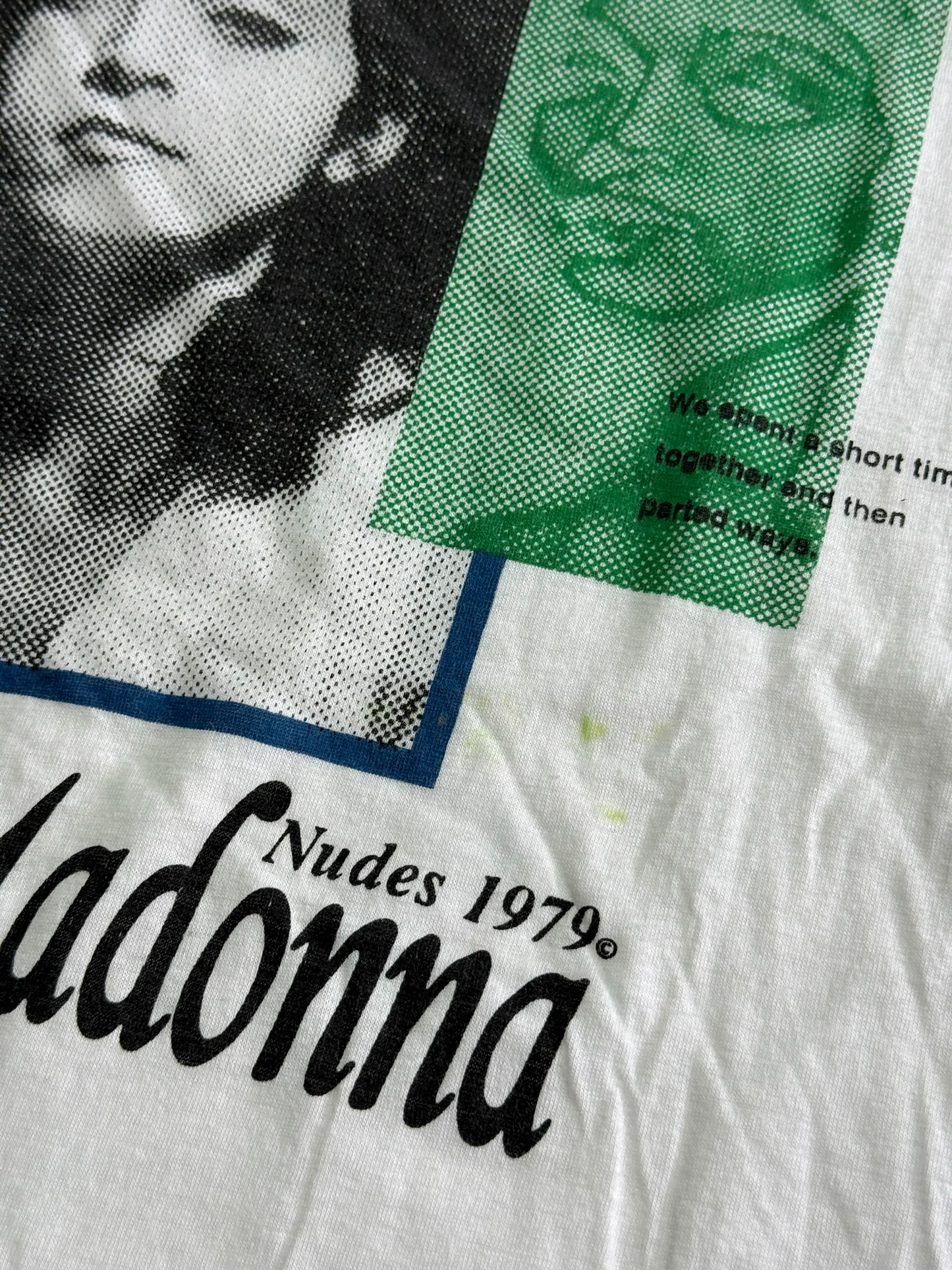 Vintage Madonna Nudes 1979 Graphic Tshirt Pop Icon