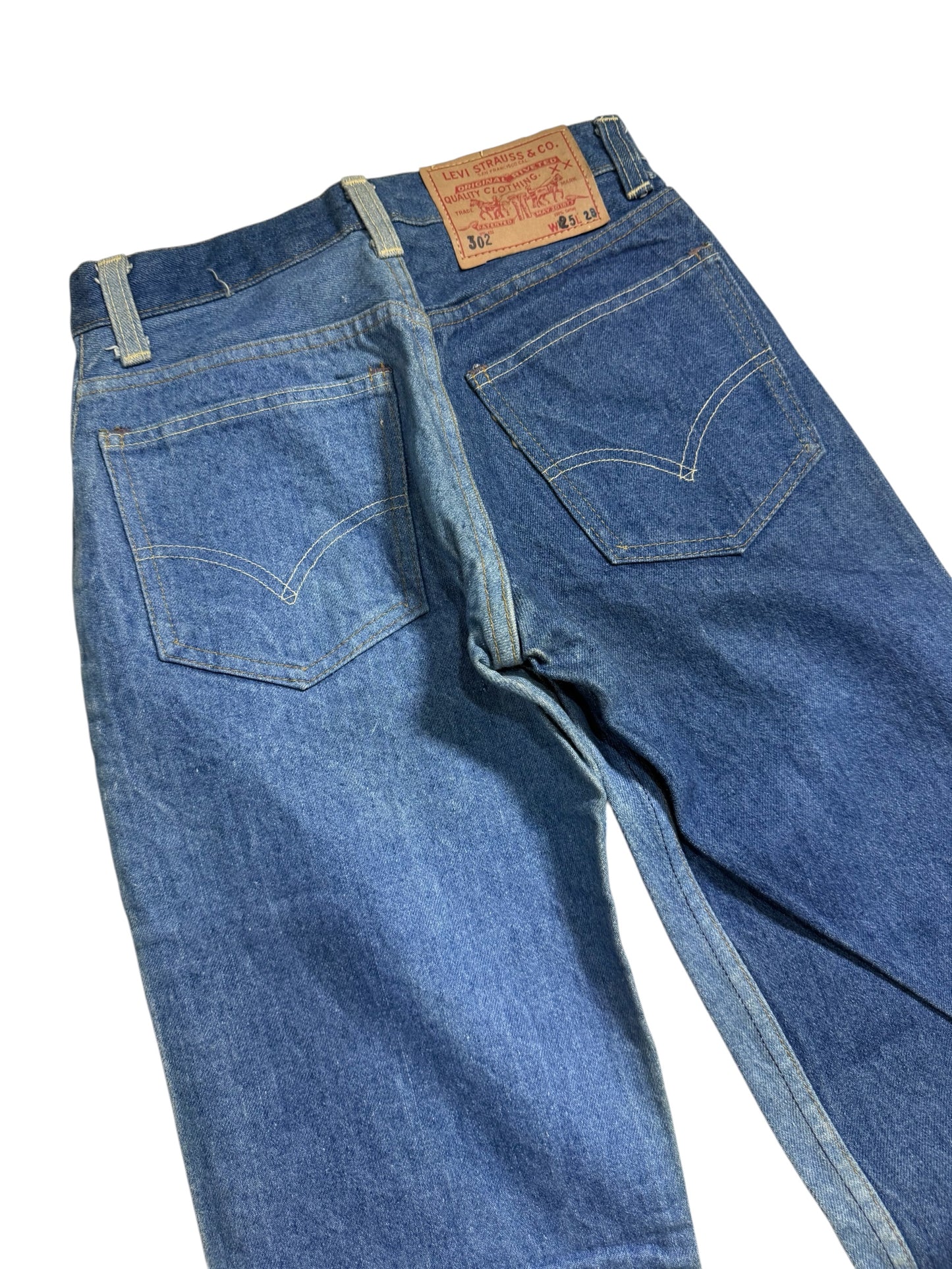 Vintage Levis 302 Denim Jeans USA Made 1960s 1970s Collectible