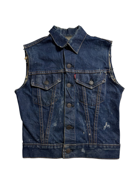 Vintage Levis 70805-0217 Big E Denim Jacket Late 1960s Kids Type III