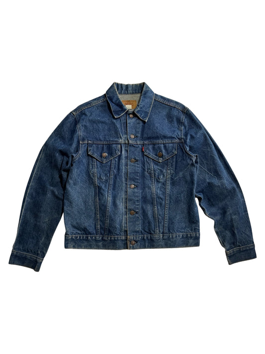 Vintage 1970s Levis 70505-0217 Denim Jacket Single R Blank Tab