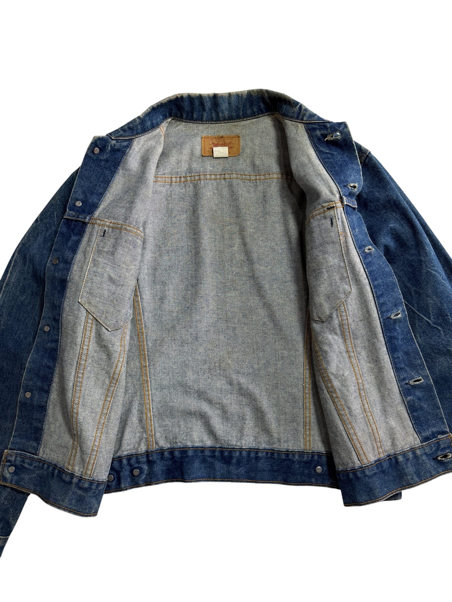 Vintage 1970s Levis 70505-0217 Denim Jacket Single R Blank Tab