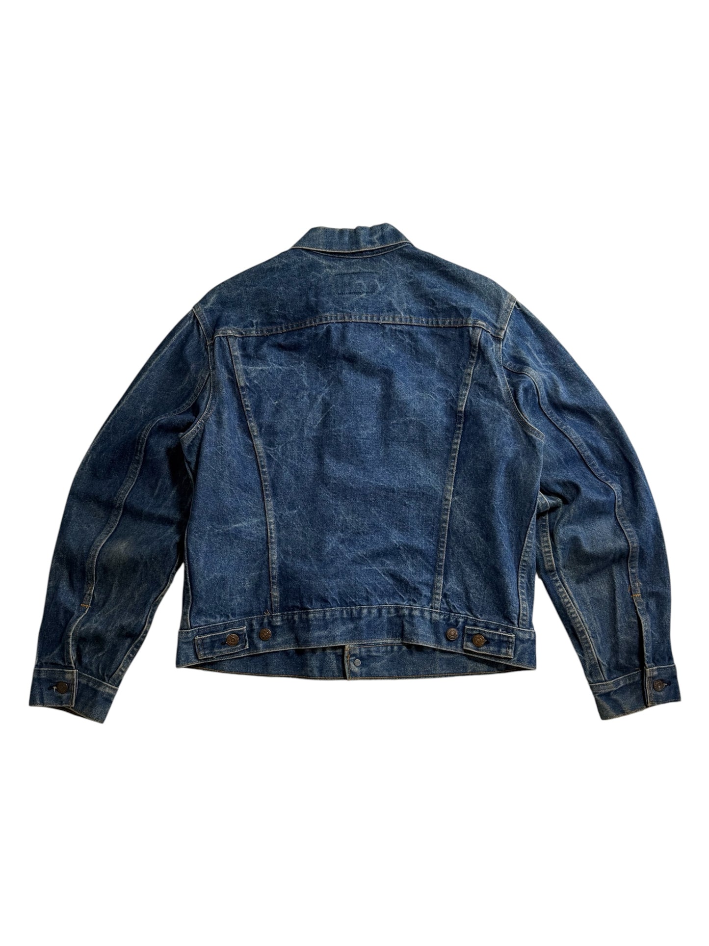 Vintage 1970s Levis 70505-0217 Denim Jacket Single R Blank Tab