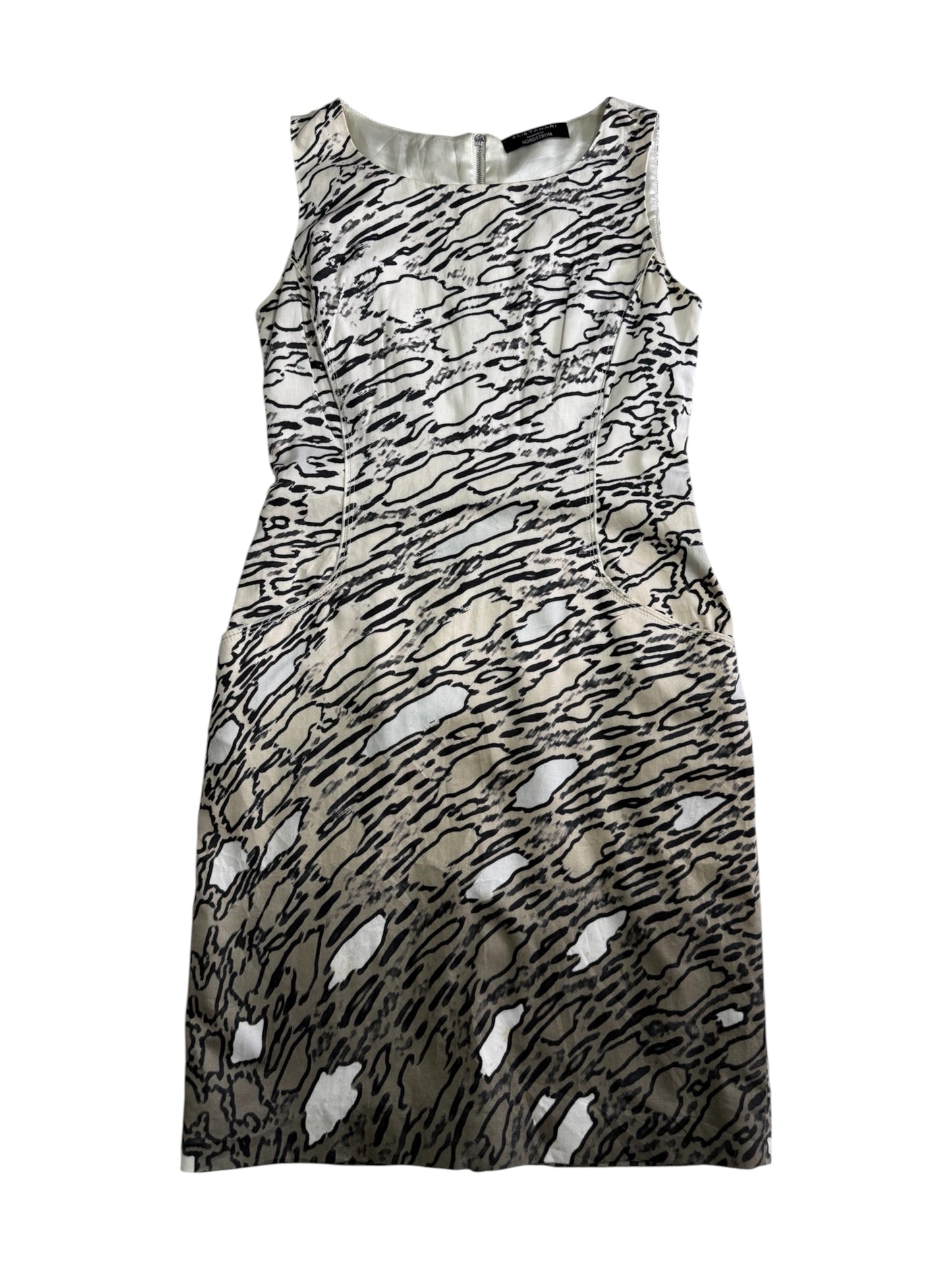 Elie Tahari Sleeveless Abstract Animal Print Dress Nordstrom Exclusive
