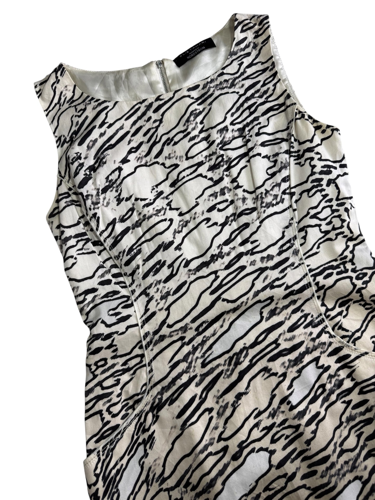 Elie Tahari Sleeveless Abstract Animal Print Dress Nordstrom Exclusive