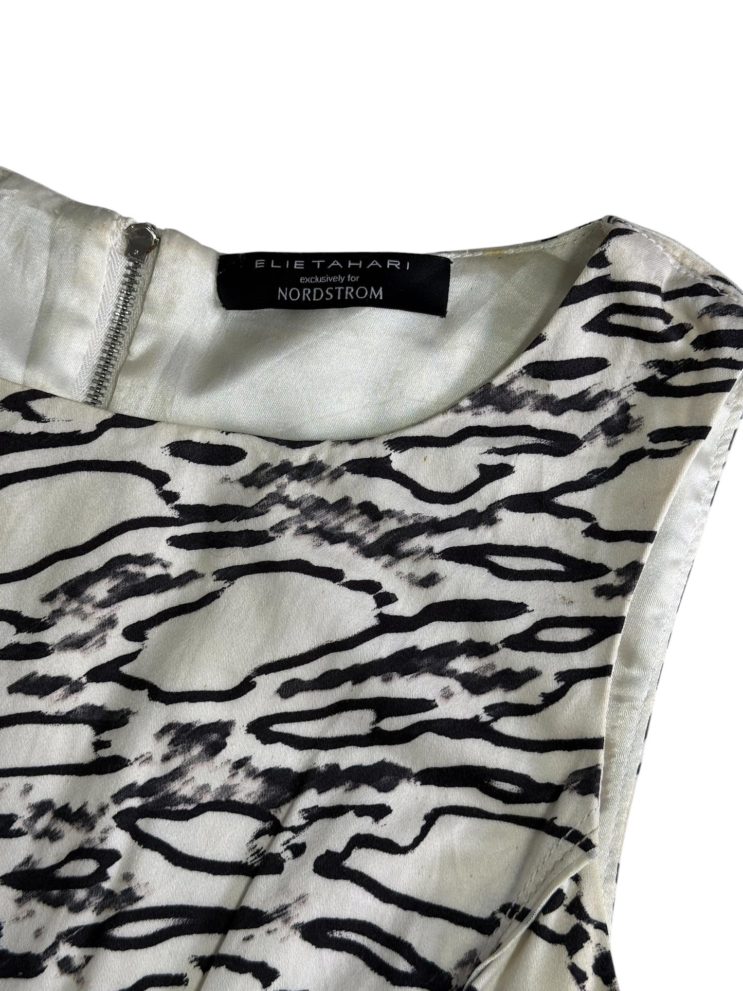 Elie Tahari Sleeveless Abstract Animal Print Dress Nordstrom Exclusive