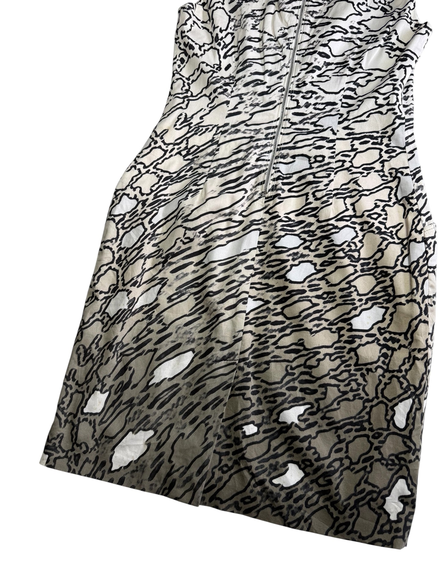 Elie Tahari Sleeveless Abstract Animal Print Dress Nordstrom Exclusive