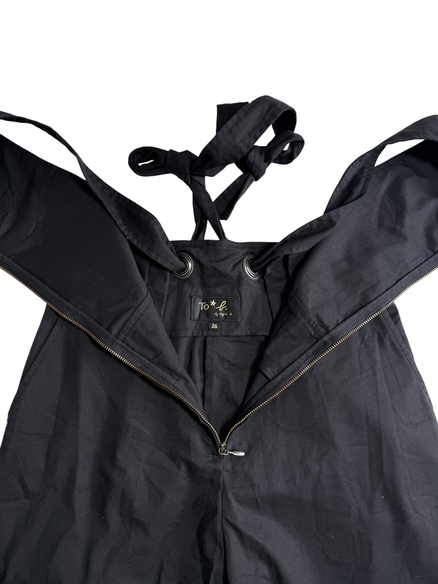 To B by Agnes B Black Overalls Jumpsuit