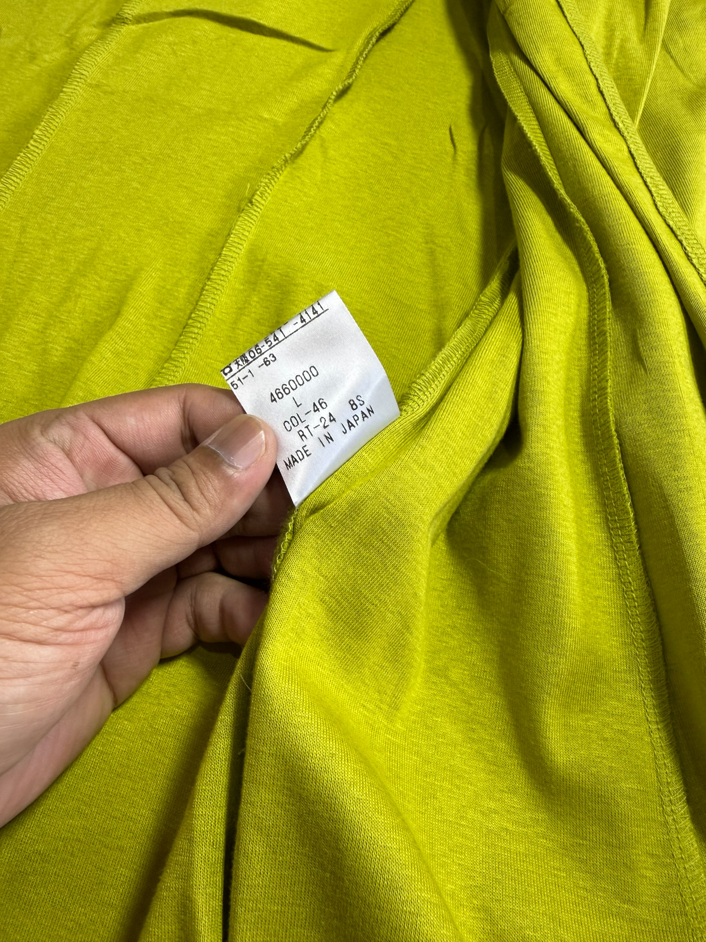 Omo Norma Kamali Japan Draped Open Front Cardigan Lime Green