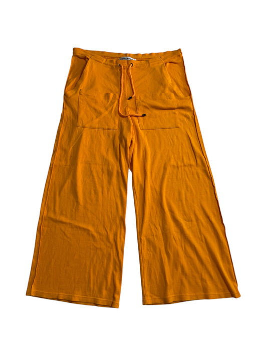 Sonia Rykiel Paris Wide Leg Lounge Pants Orange Made in France