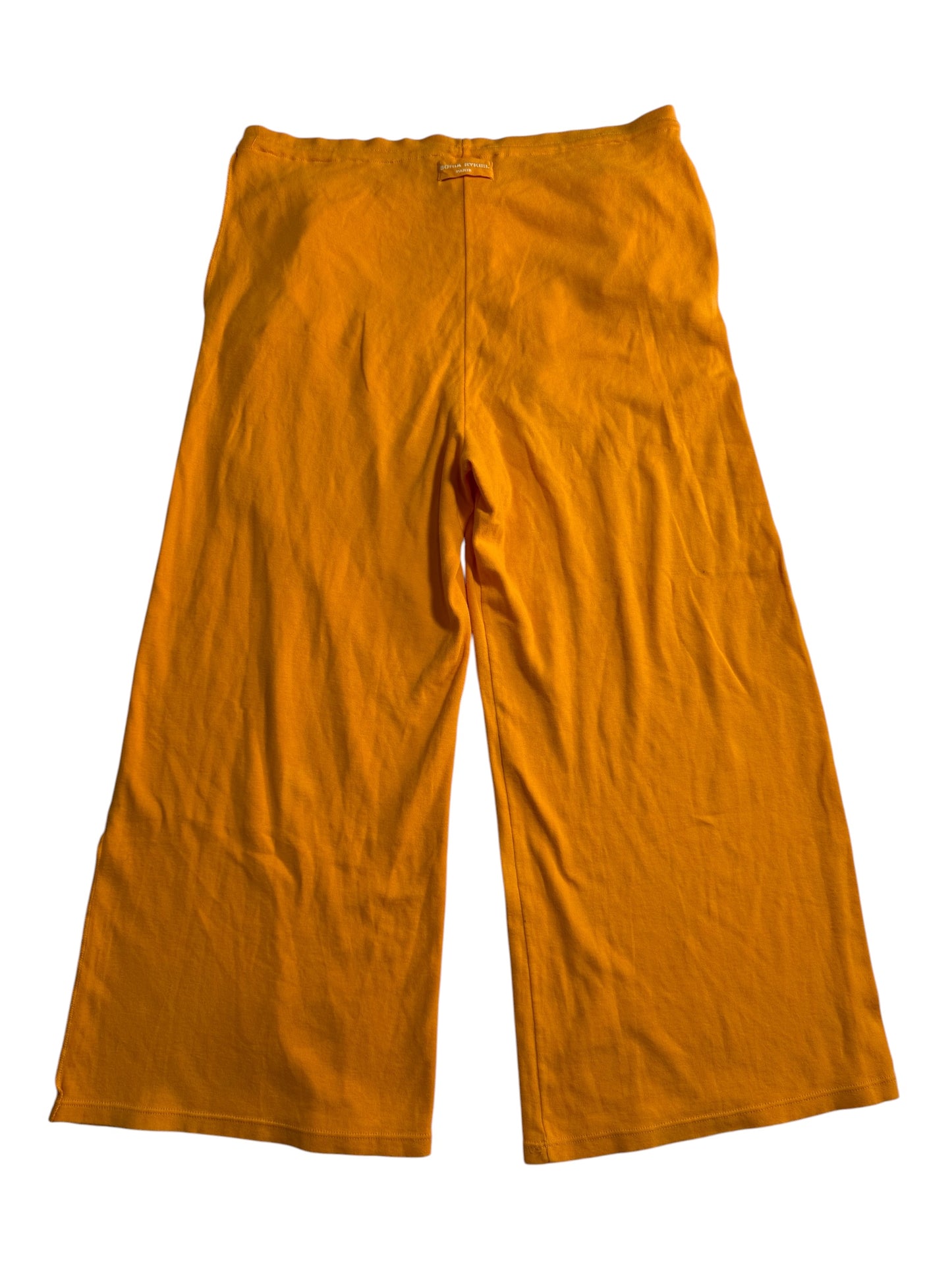 Sonia Rykiel Paris Wide Leg Lounge Pants Orange Made in France
