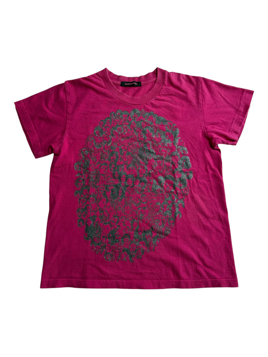 Algonquins Japan Graphic Face Print Pink Tshirt