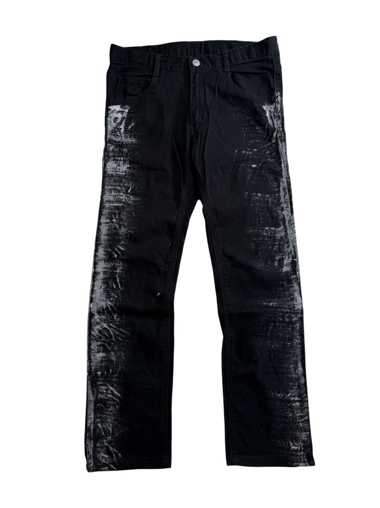 Rad Custom Special Edition Black Distressed Pants Punk Streetwear