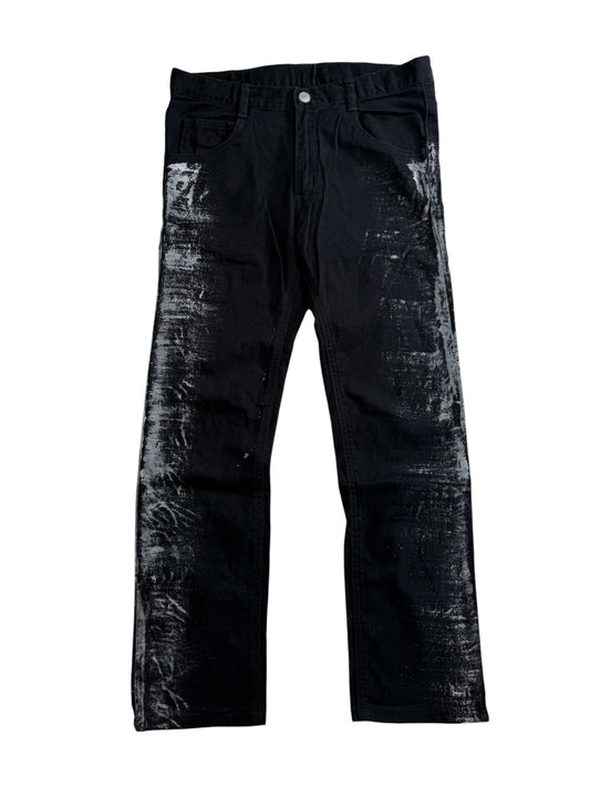 Rad Custom Special Edition Black Distressed Pants Punk Streetwear
